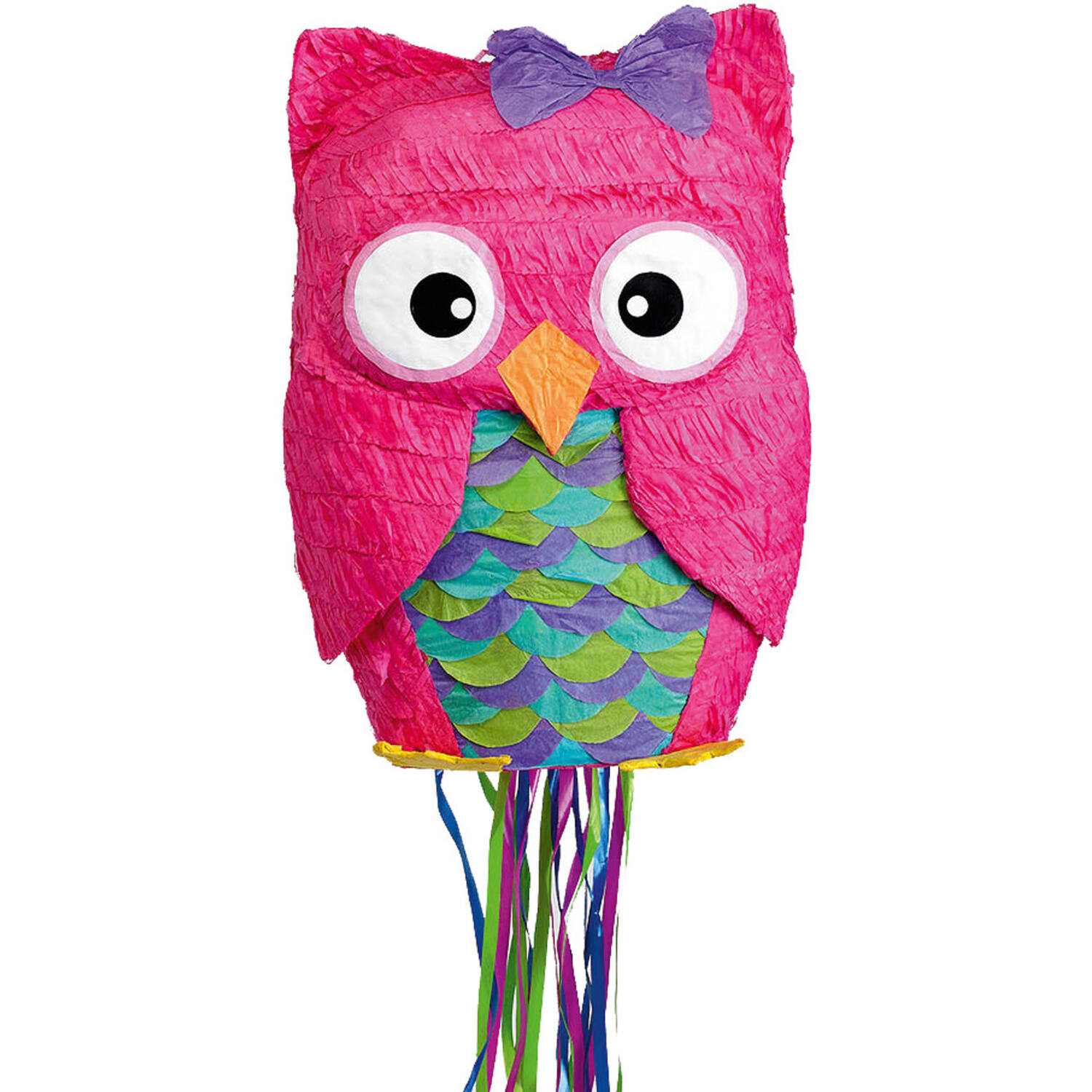 Pull Pinata Owl Paper / Plastic 33.6 x 48.8 x 15.8 cm
