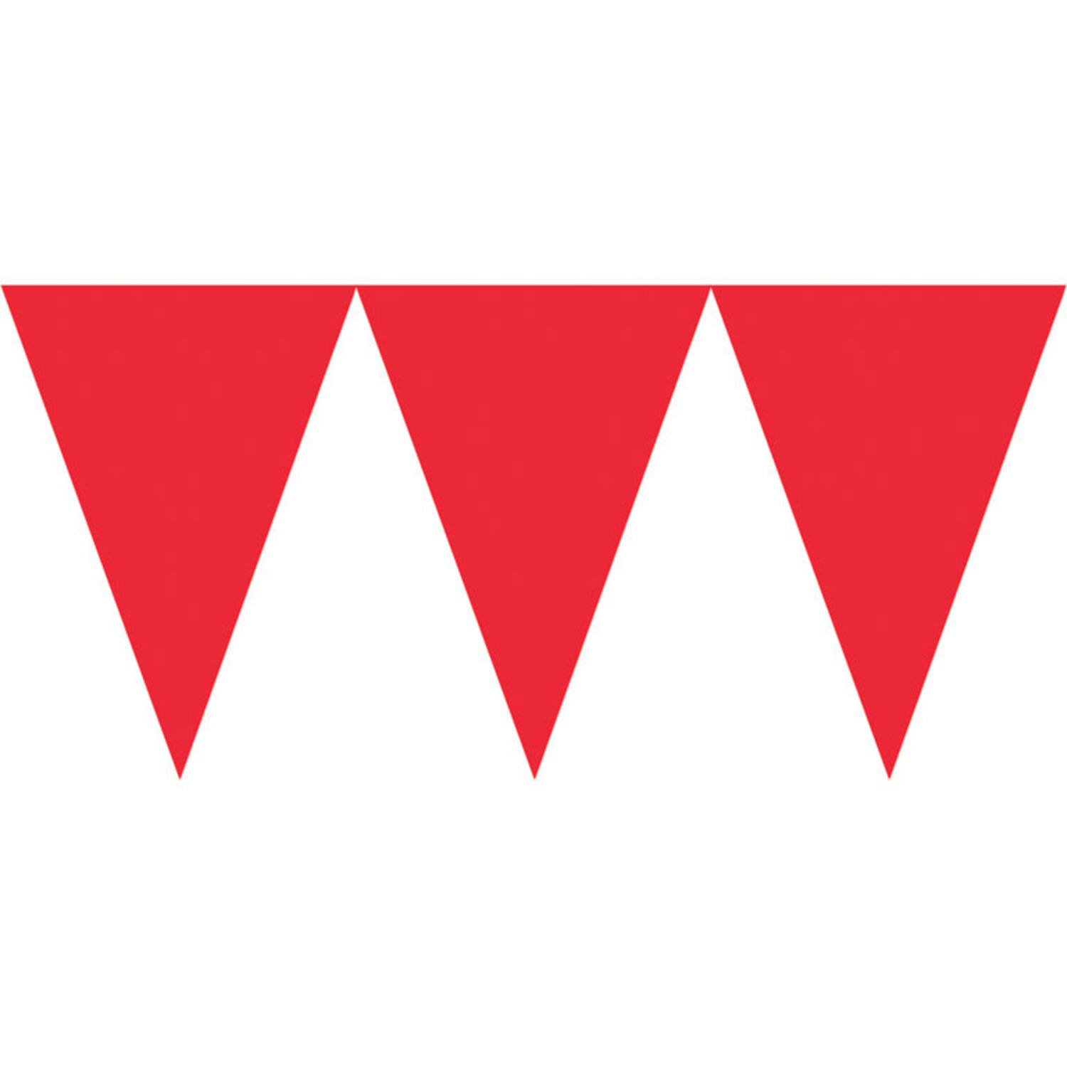 Pennant Banner Apple Red Paper 457 x 17.7 cm