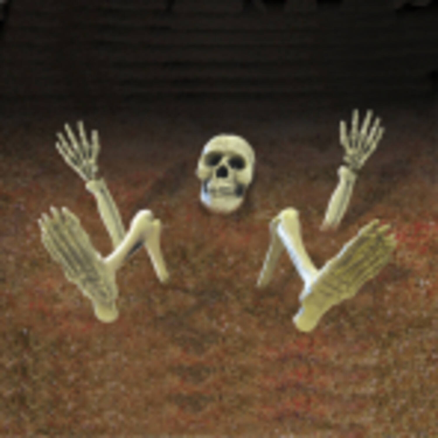 Ground Decoration Skeleton Plastic 10 Pieces 18 - 32 cm