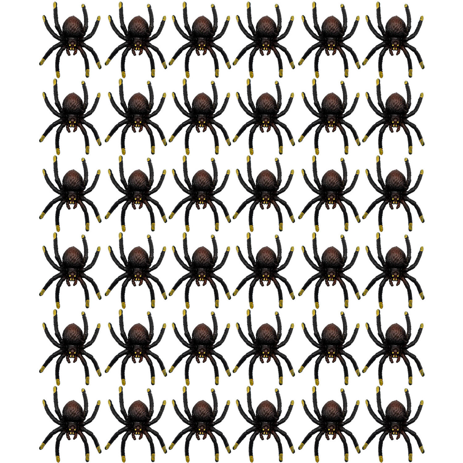 36 Spiders Plastic 5 x 4 cm