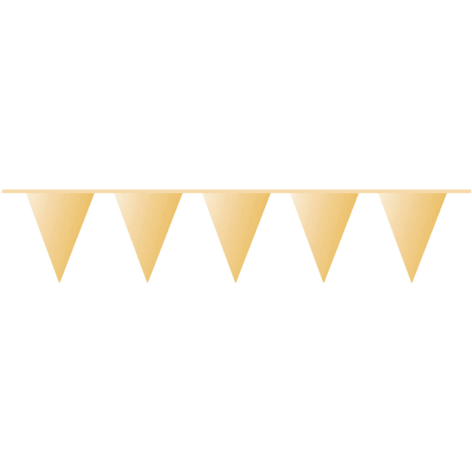 Pennant Banner Gold Plastic 1000 x 32 cm