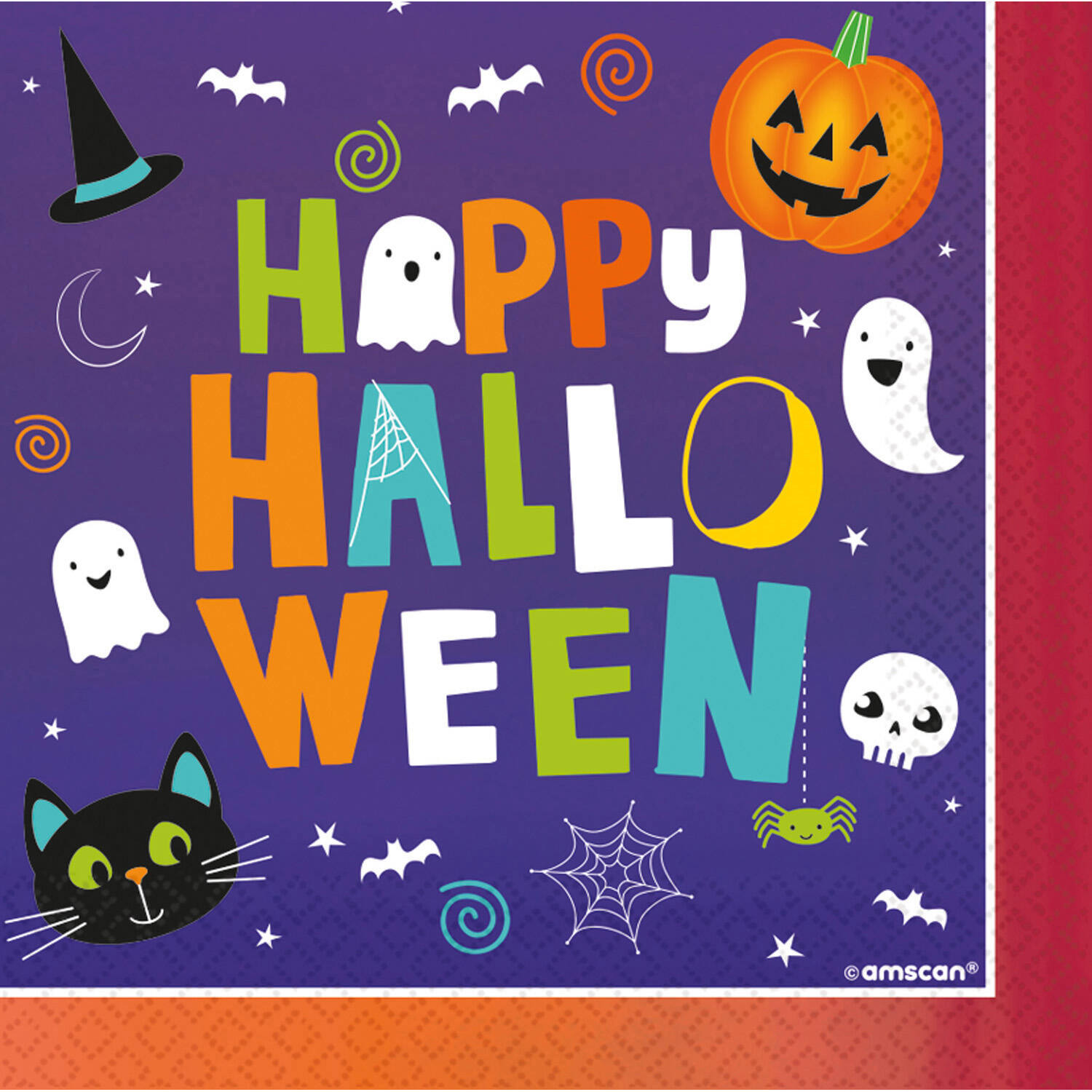 16 Napkins Halloween Friends  33 x 33 cm