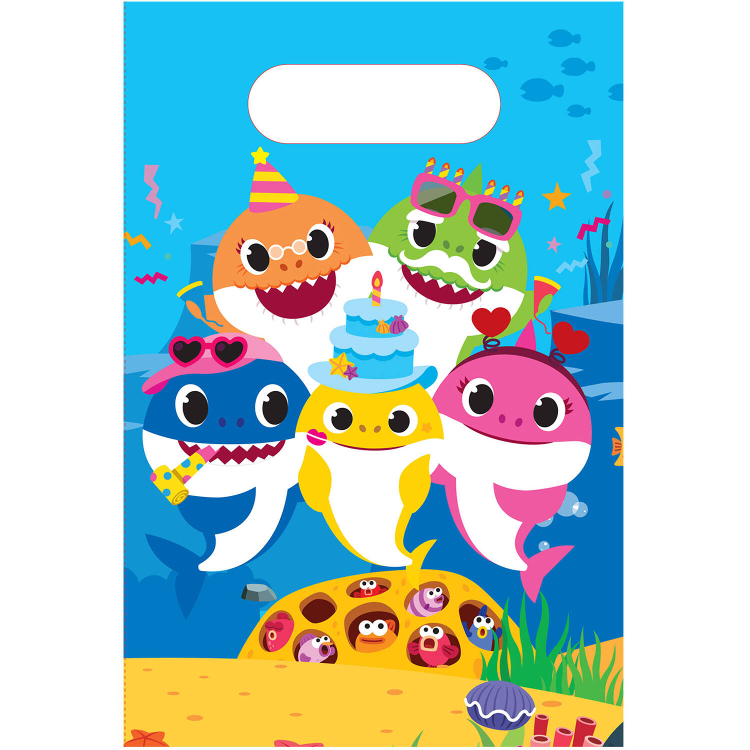 8 Lootbags Baby Shark Paper 23,4 x 16,2 cm