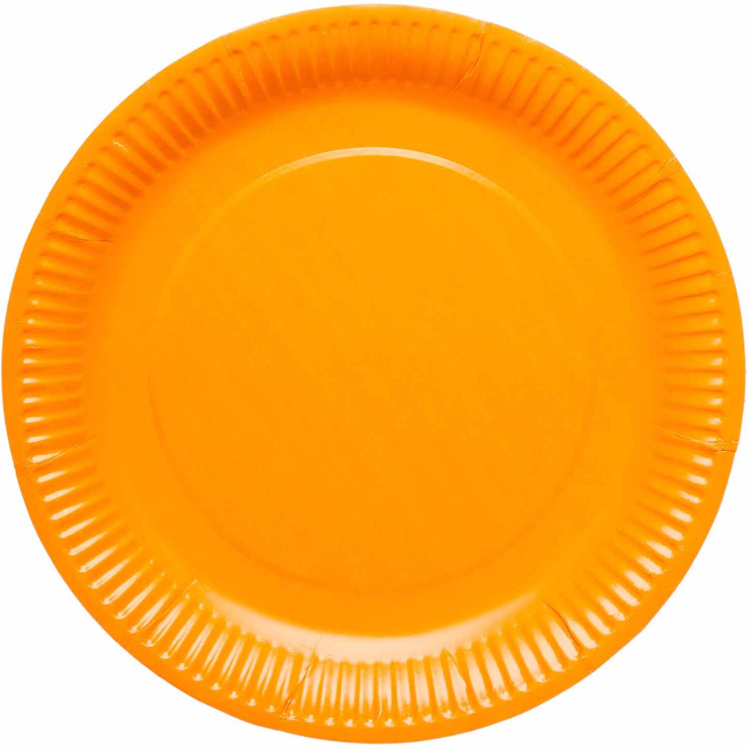 8 Plates Pumpkin Round Paper 23cm