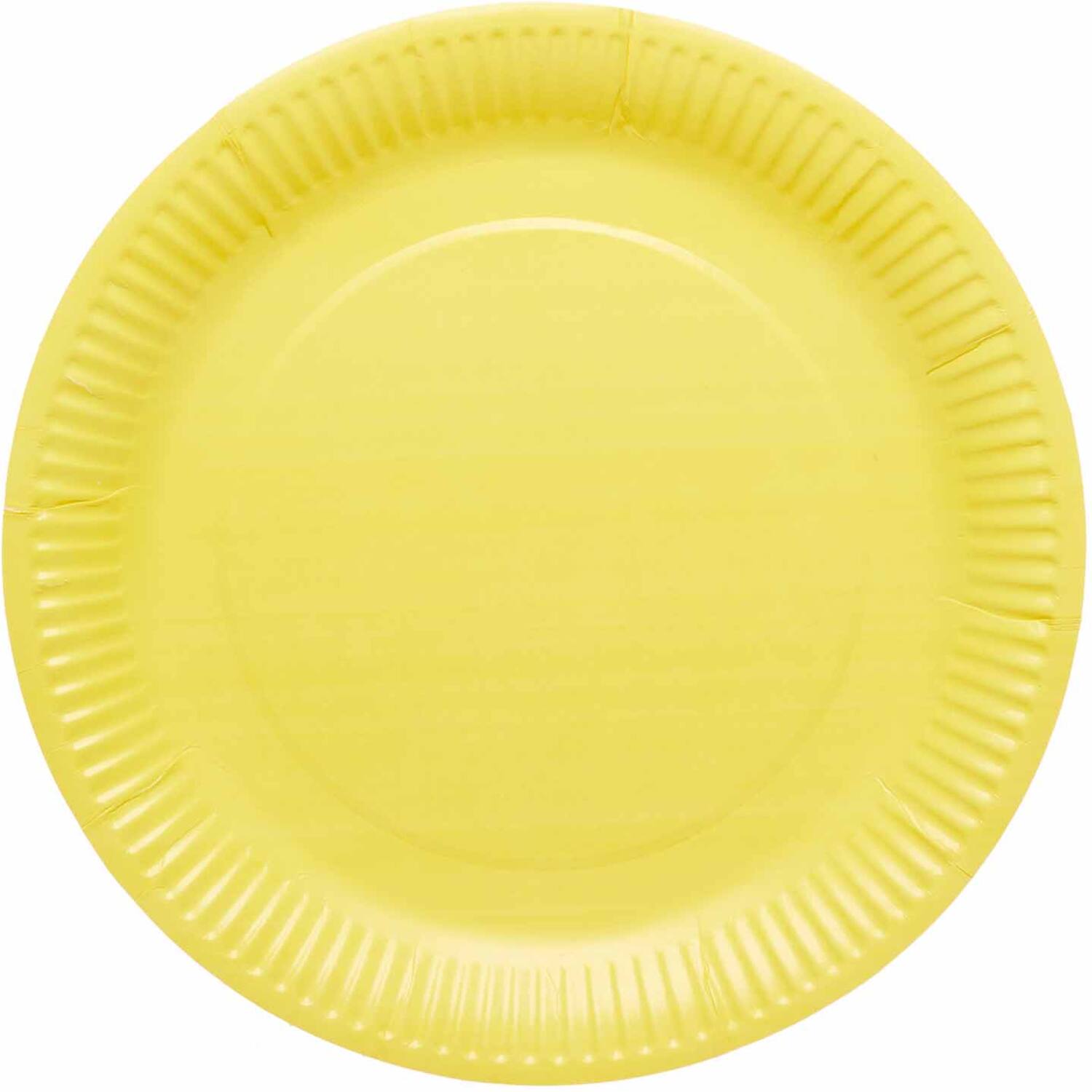 8 Plates Buttercup Round Paper 23cm