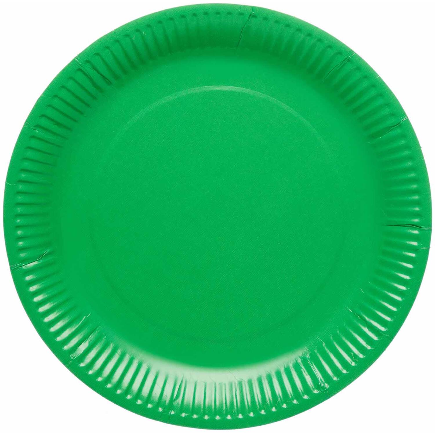 8 Plates Evergreen Round Paper 23cm