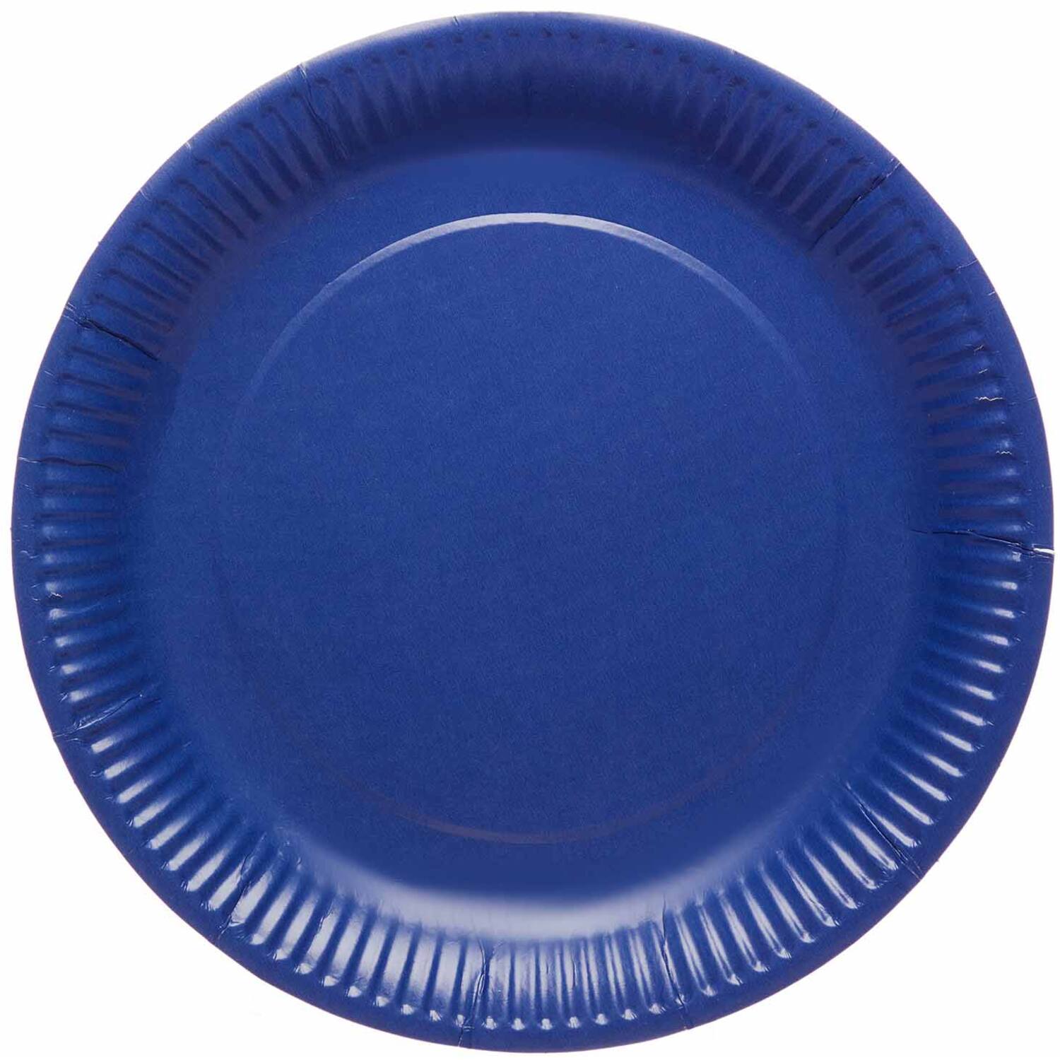8 Plates Blueberry Round Paper 23cm