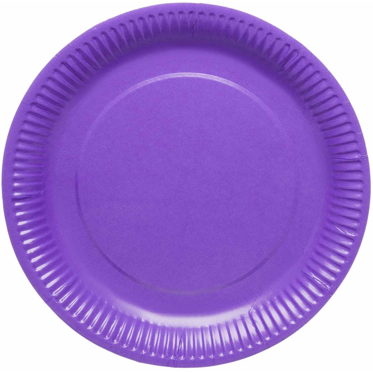 8 Plates Grape Round Paper 23cm
