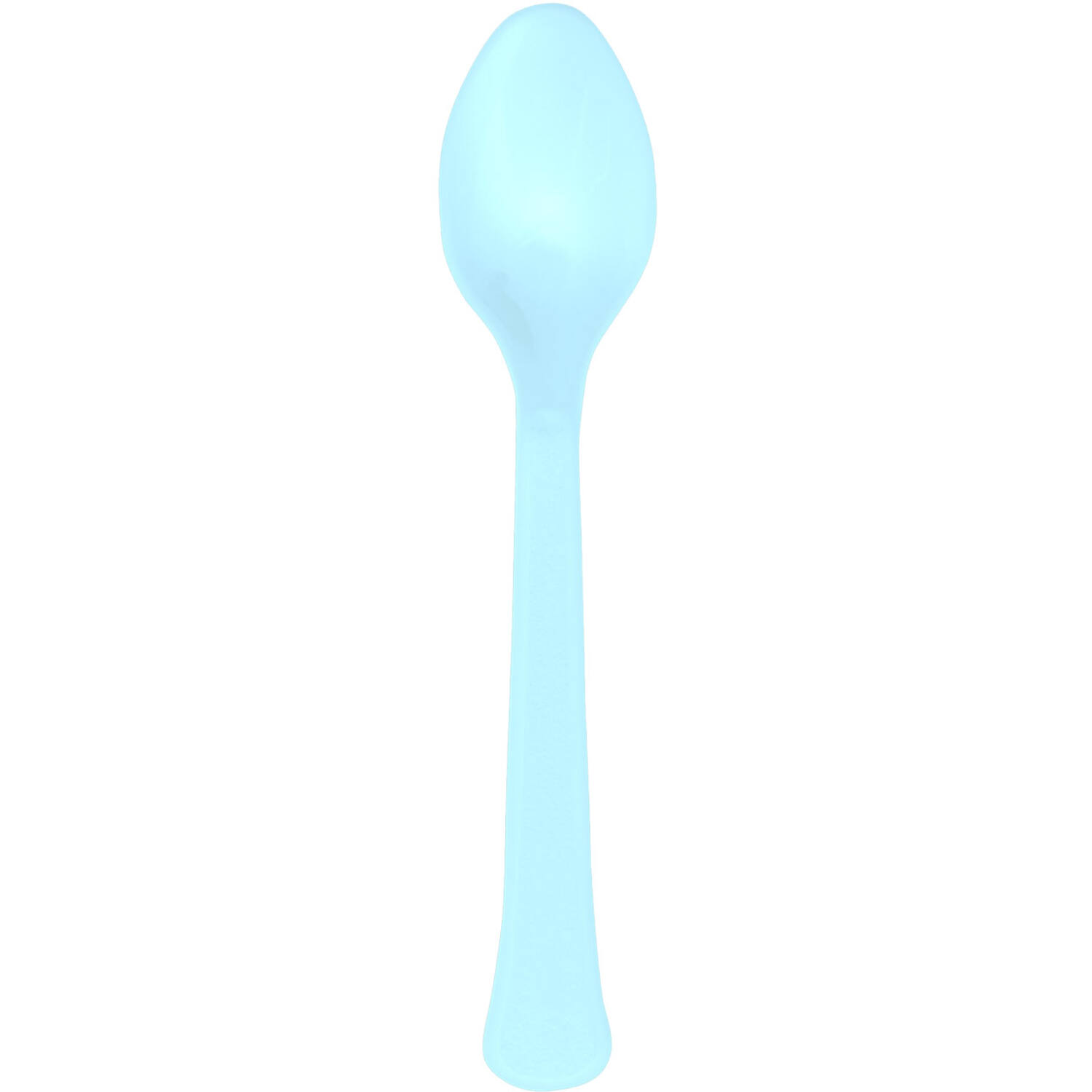 Spoons Plastic Clear Sky 24 Pieces