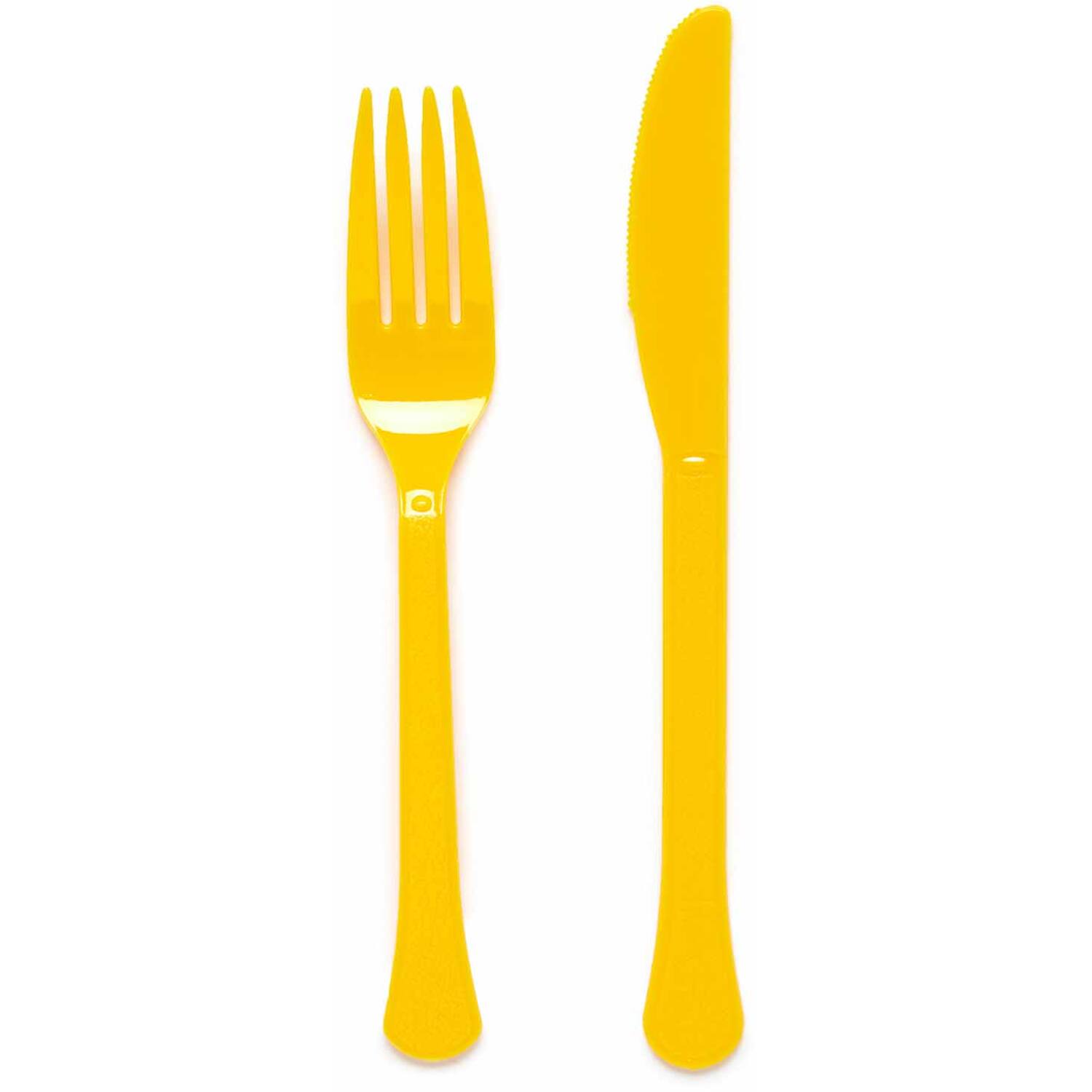 Cutlery Plastic Buttercup 24 Pieces