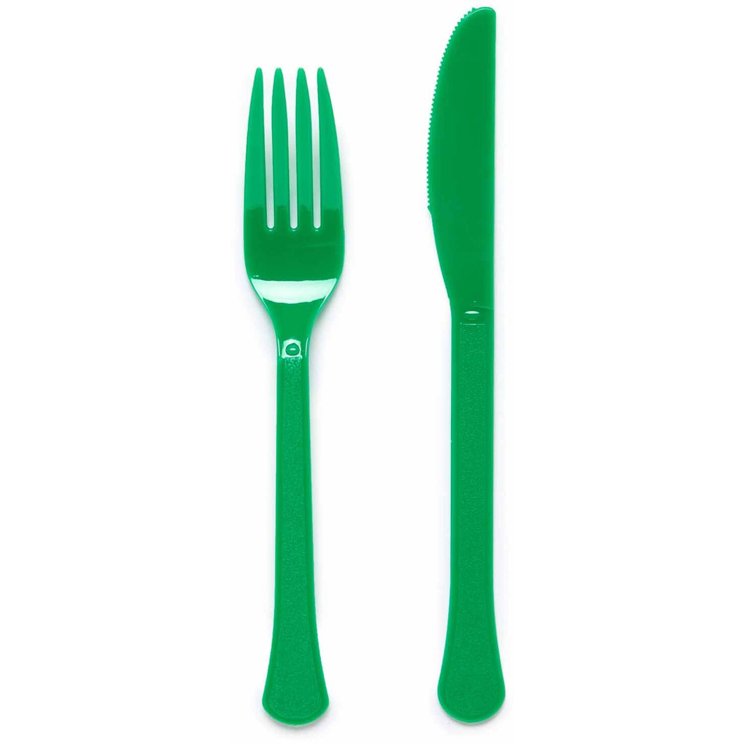 Cutlery Plastic Evergreen 24 Pieces