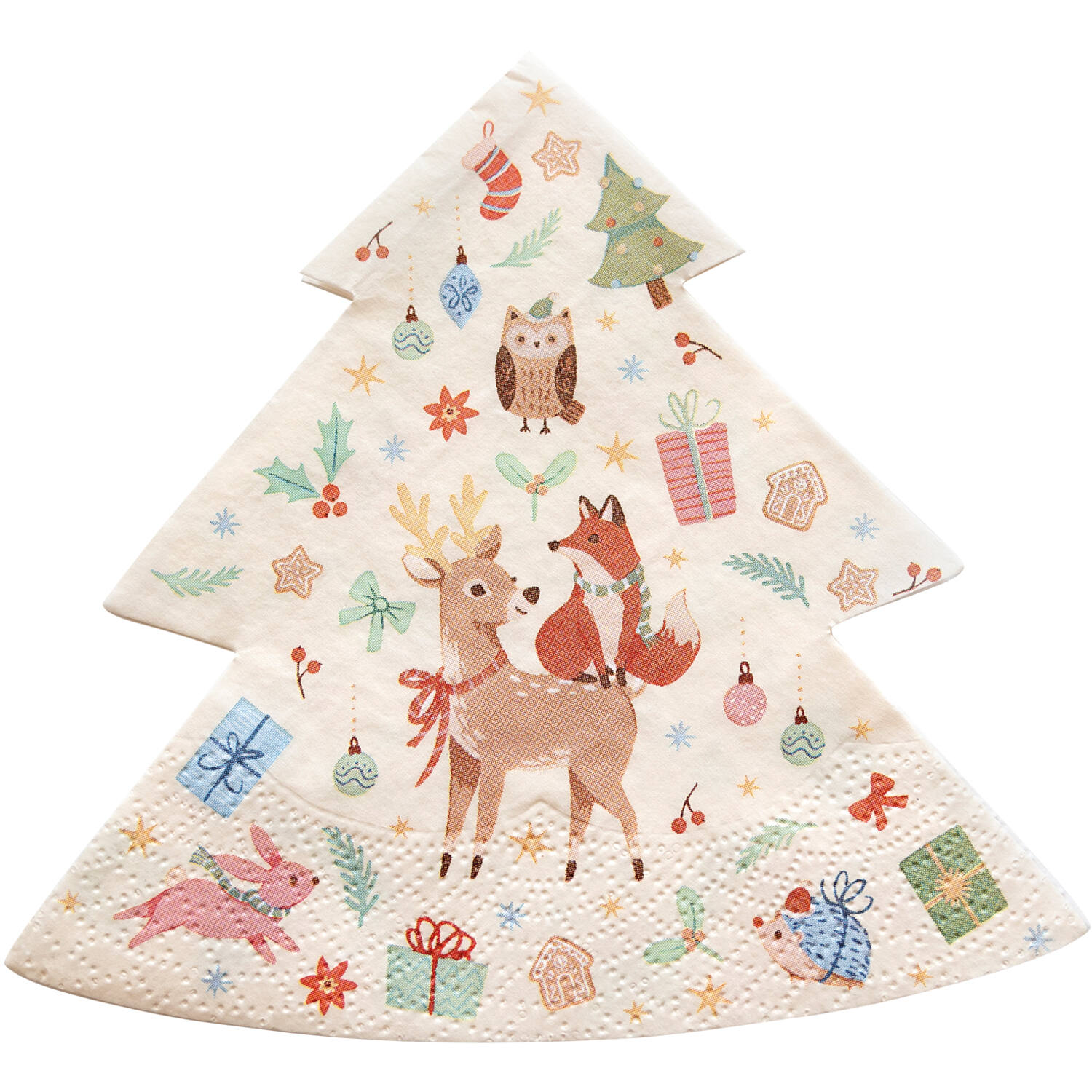 16 Napkins Winter Woodland 33 x 33 cm formshaped