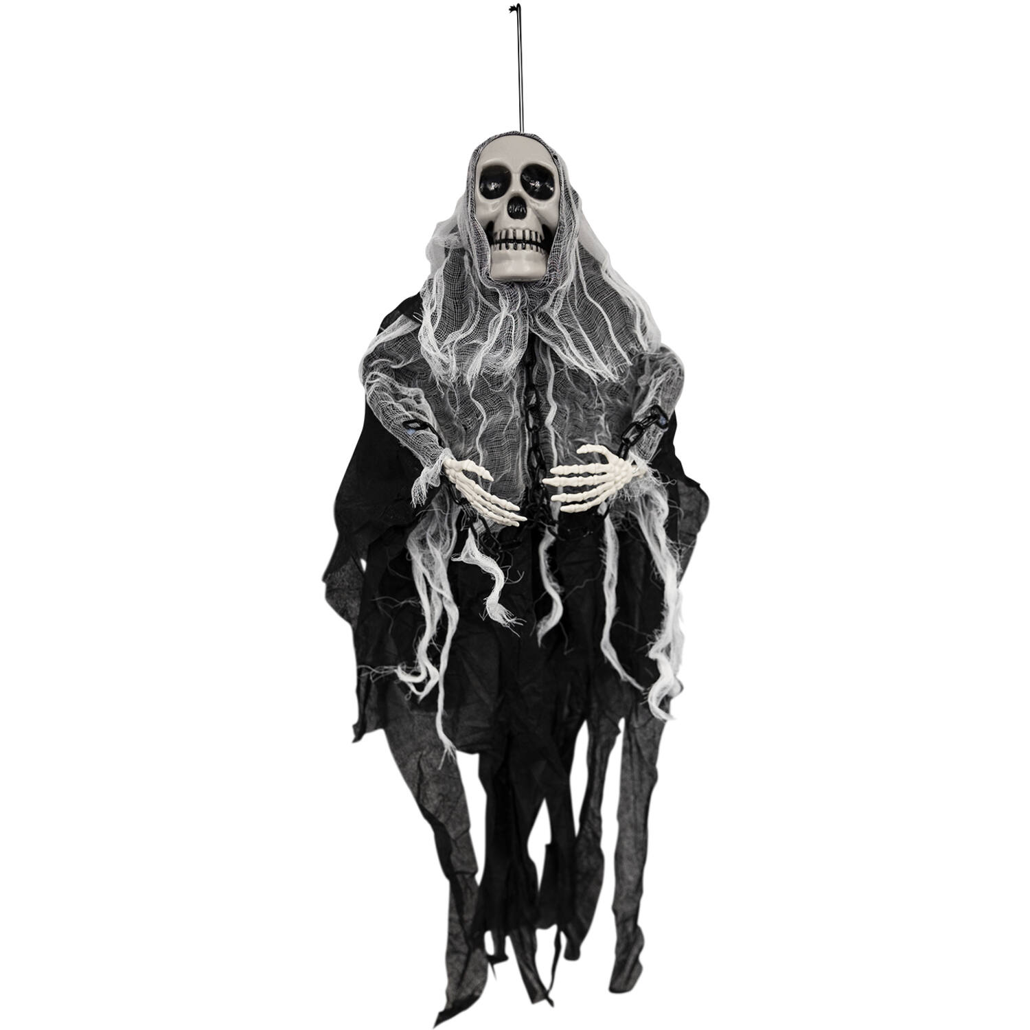Animatronic Hanging Mini Ghoul Black 60 cm x 9 cm x 80 cm