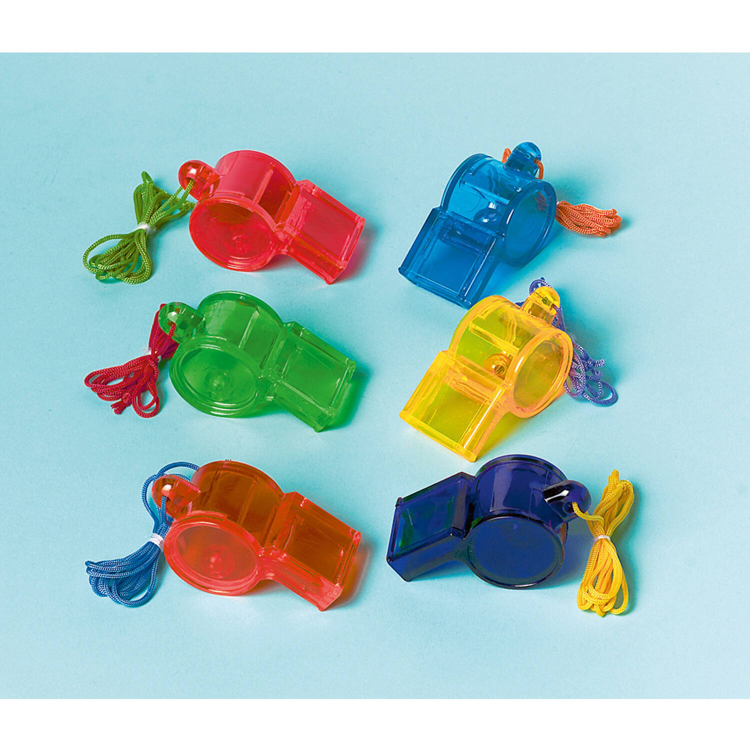 12 Sport Whistles Plastic 4.6 x 2.4 cm