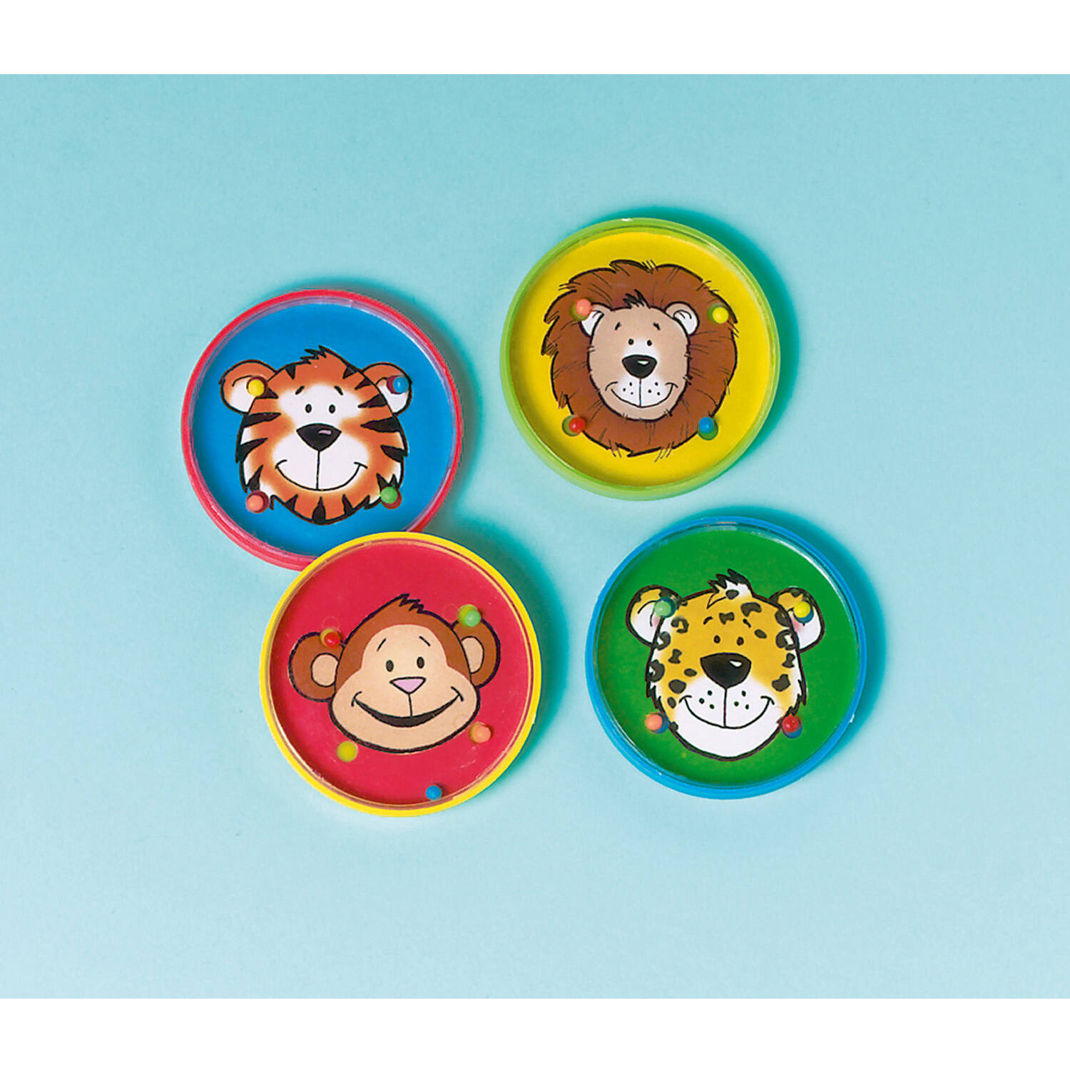 12 Ball Puzzles Animals Plastic 5.6 x 5.6 cm