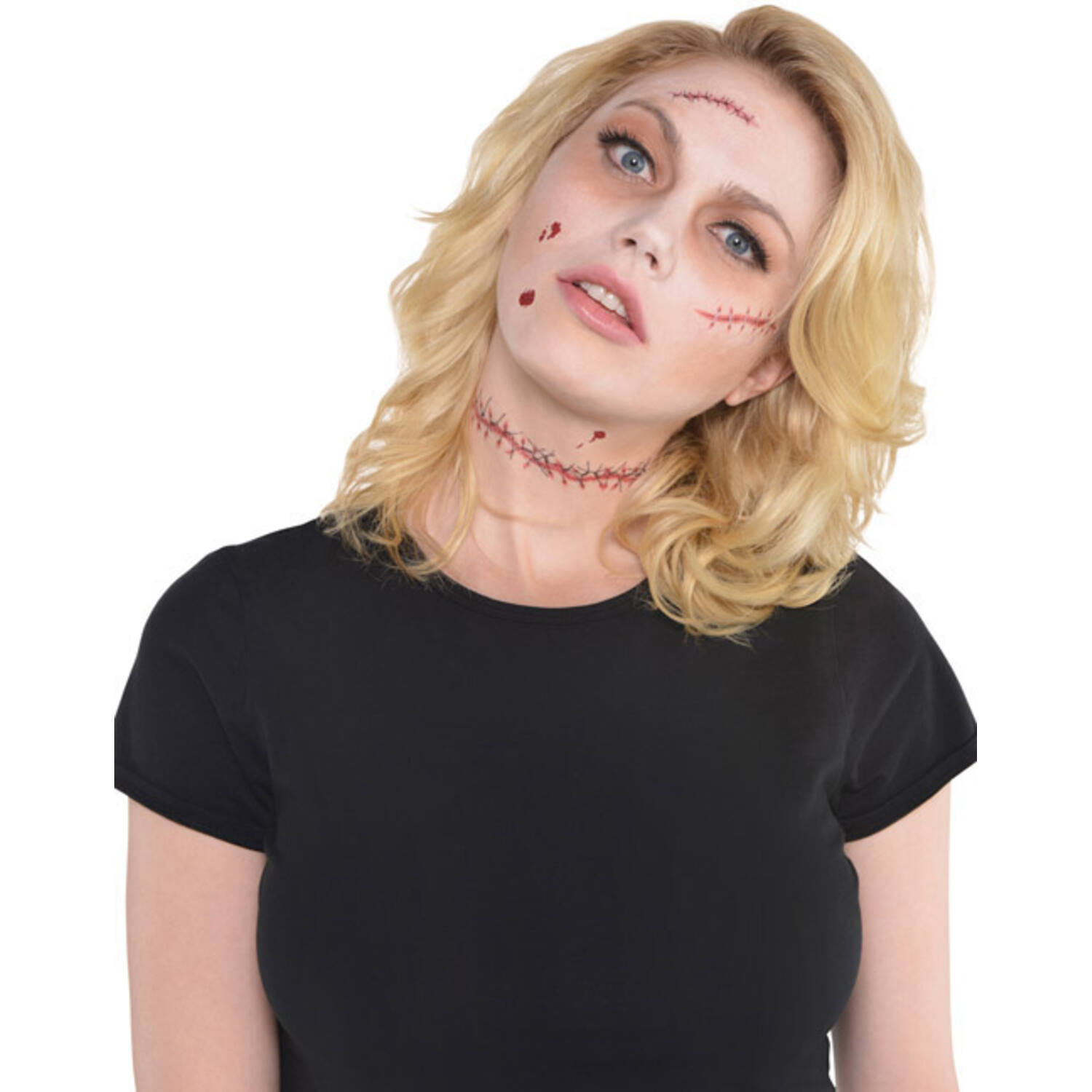 Costume Accessory 14 Tattoos Stitches