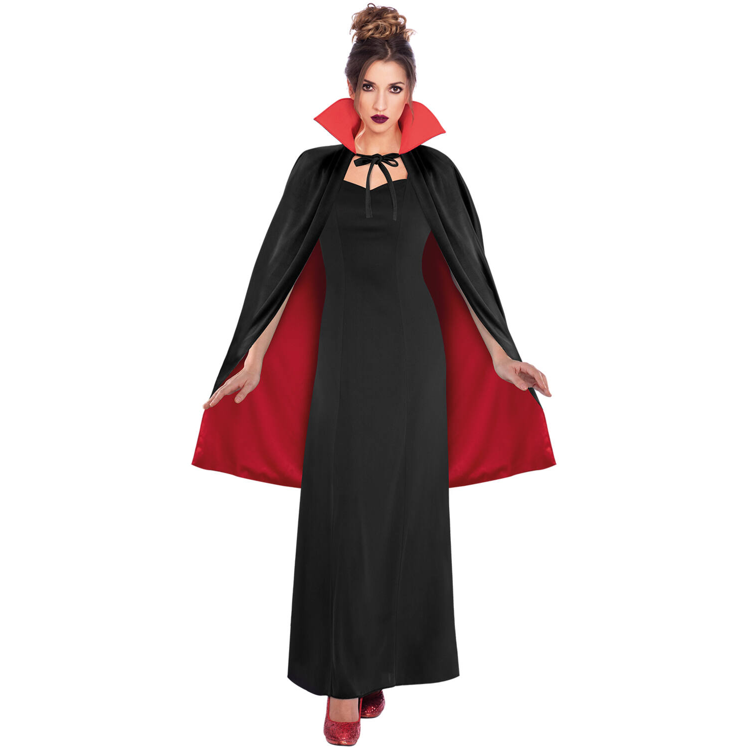 Costume Accessory Reversible Cape With Collar One size