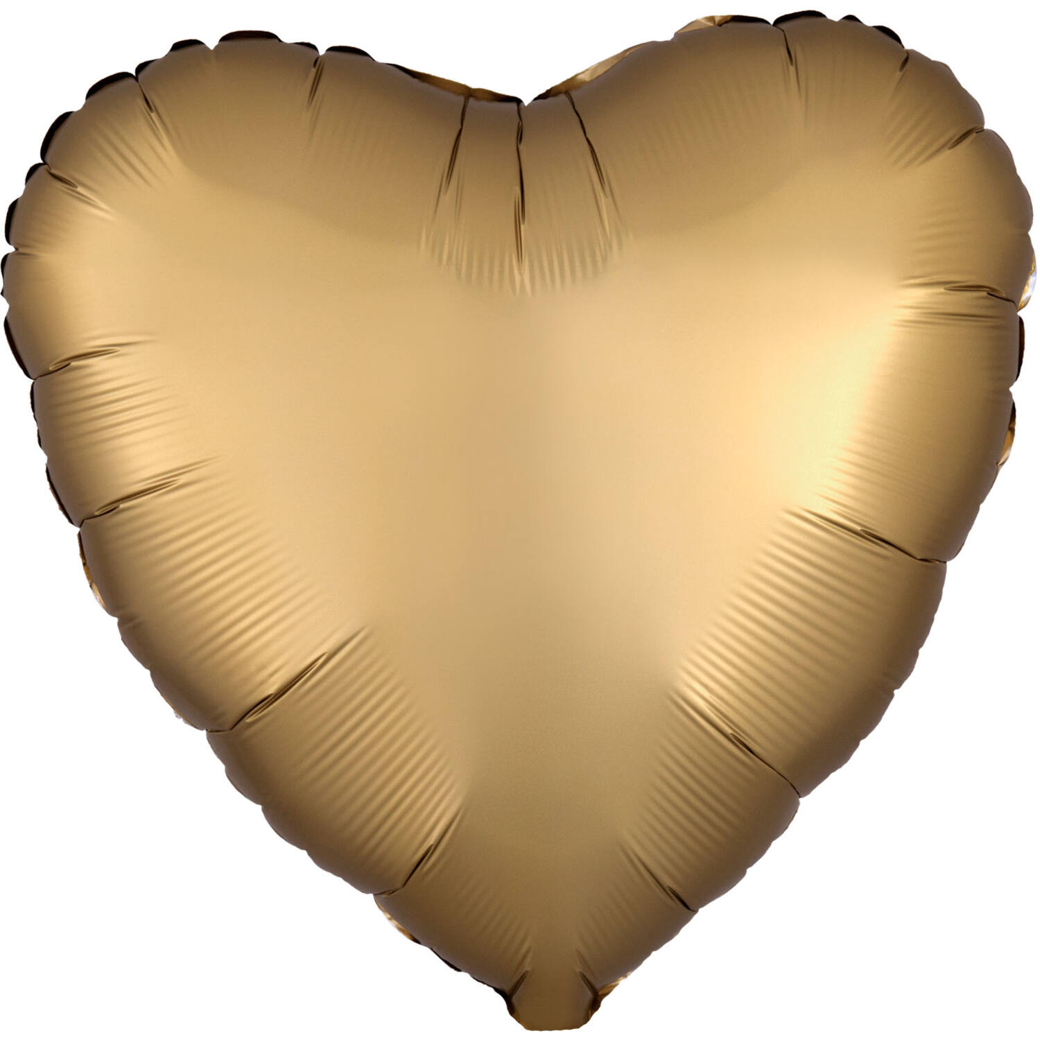Standard Silk Lustre Gold Heart Foil Balloon C16 Packaged 43 cm