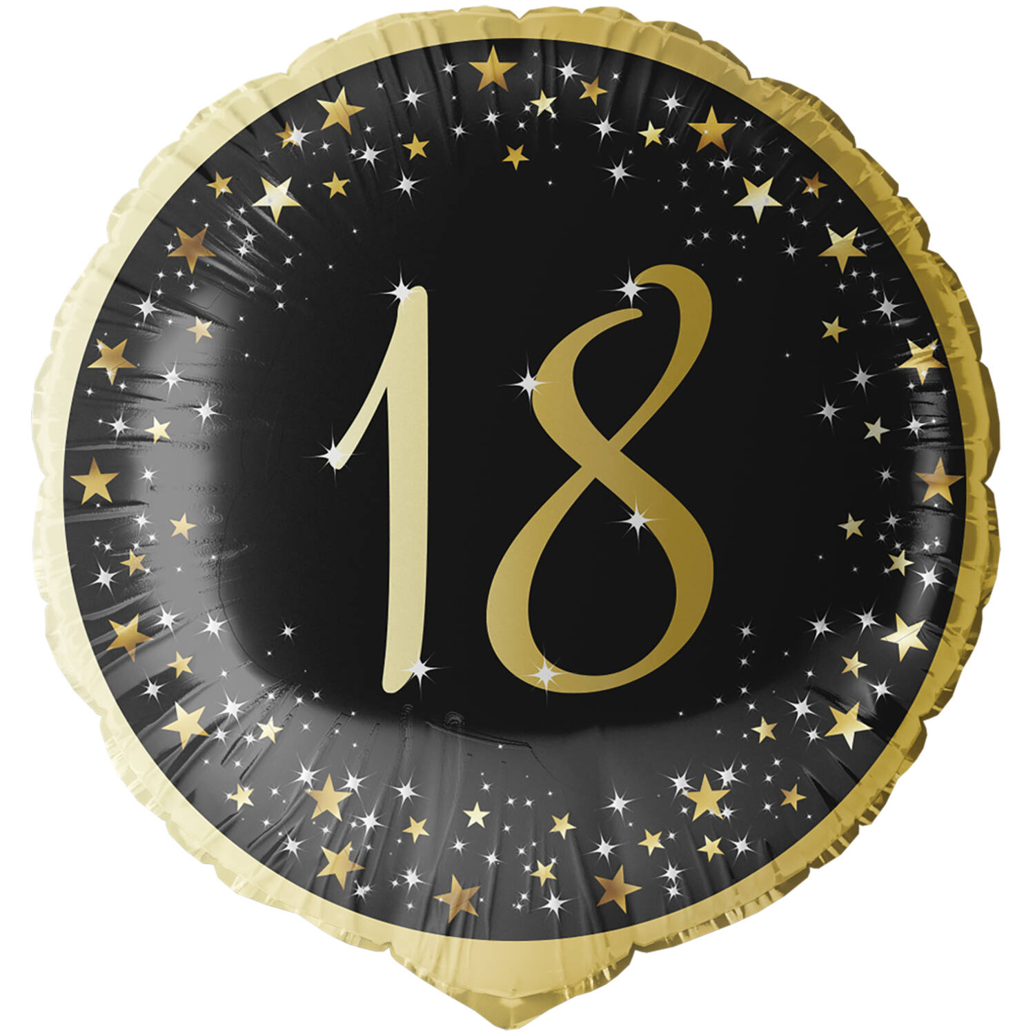 Standard Holographic Starlight Birthday 18 Foil Balloon C55 Packaged 45 cm