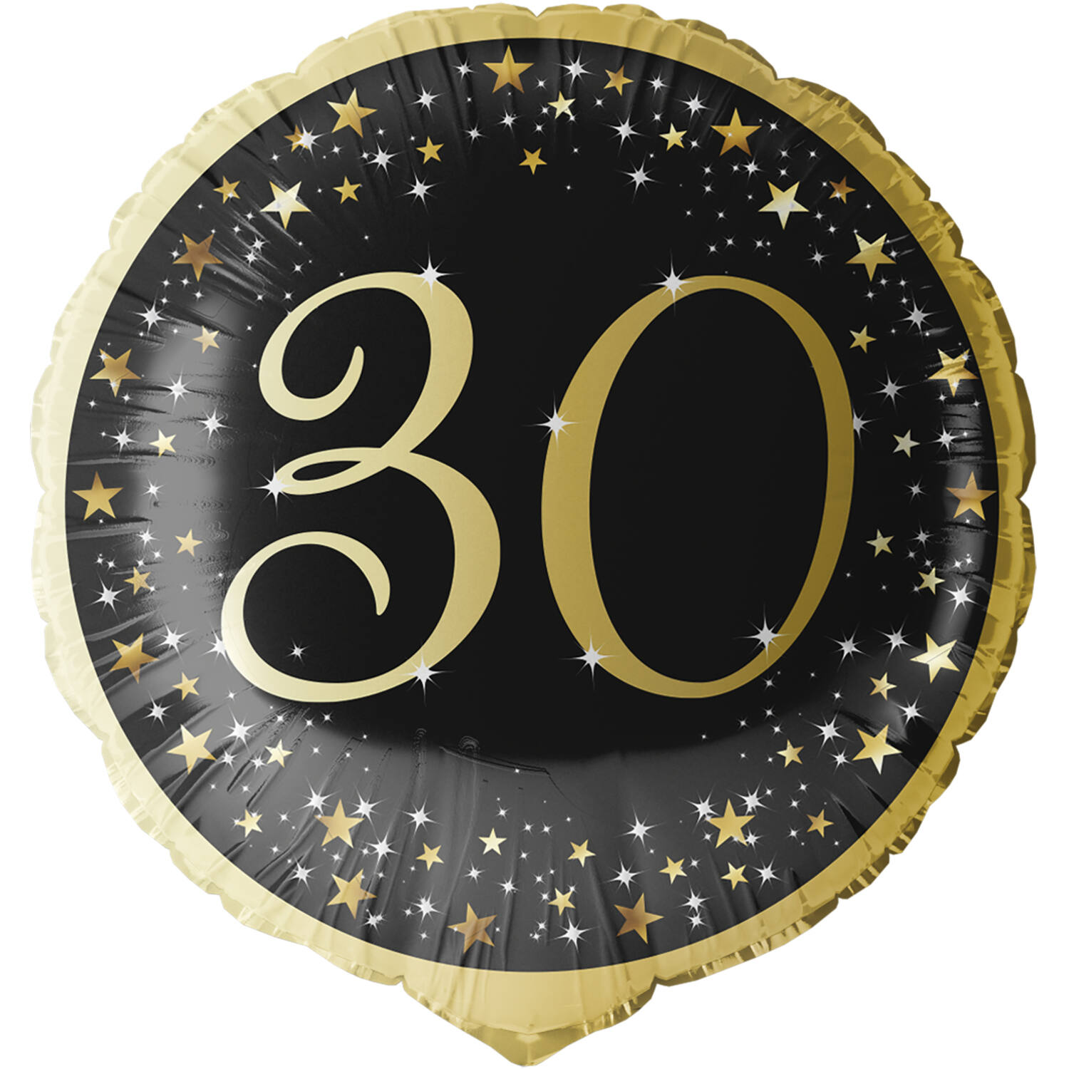 Standard Holographic Starlight Birthday 30 Foil Balloon C55 Packaged 45 cm