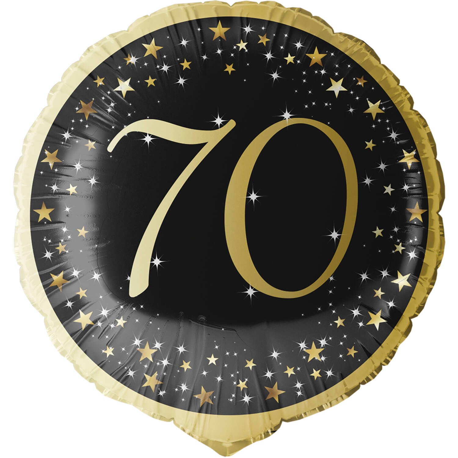 Standard Holographic Starlight Birthday 70 Foil Balloon C55 Packaged 45 cm