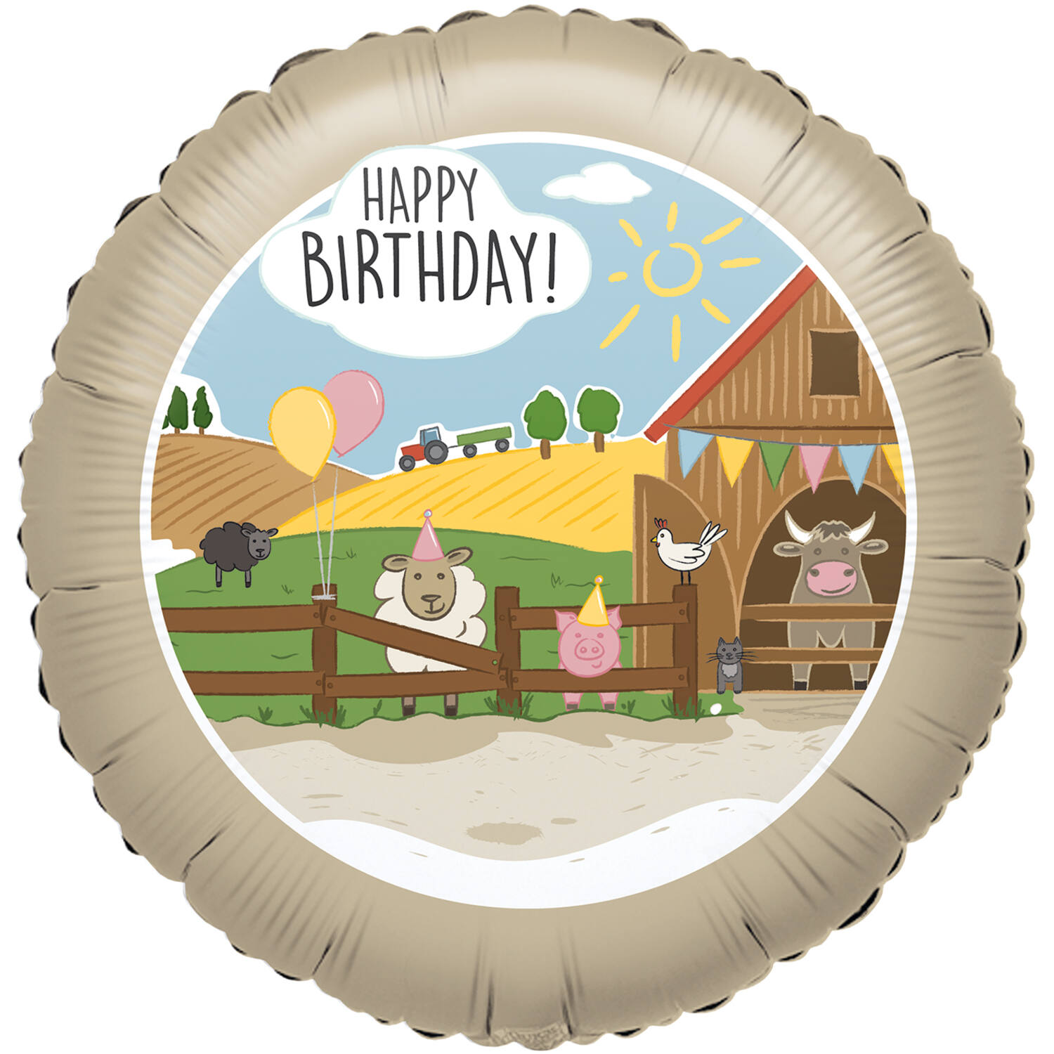 Standard Farm Party Foil Balloon C40 Packaged 43 cm