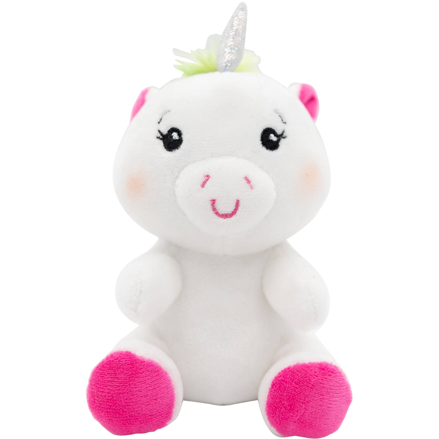 2-in-1 plush toy balloon weight unicorn with hook, 11cm, 90g