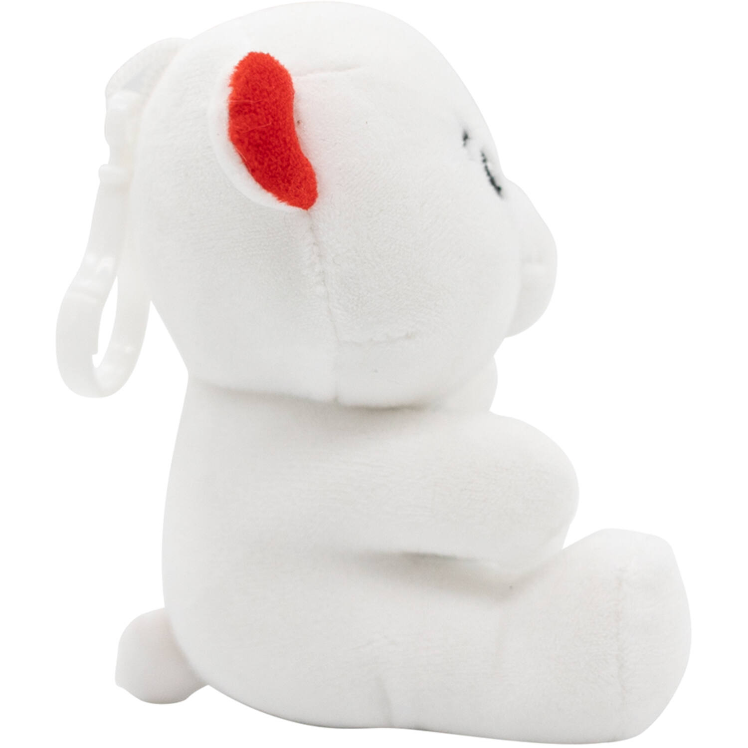 2-in-1 plush toy balloon weight polar bear with hook, 11cm, 90g