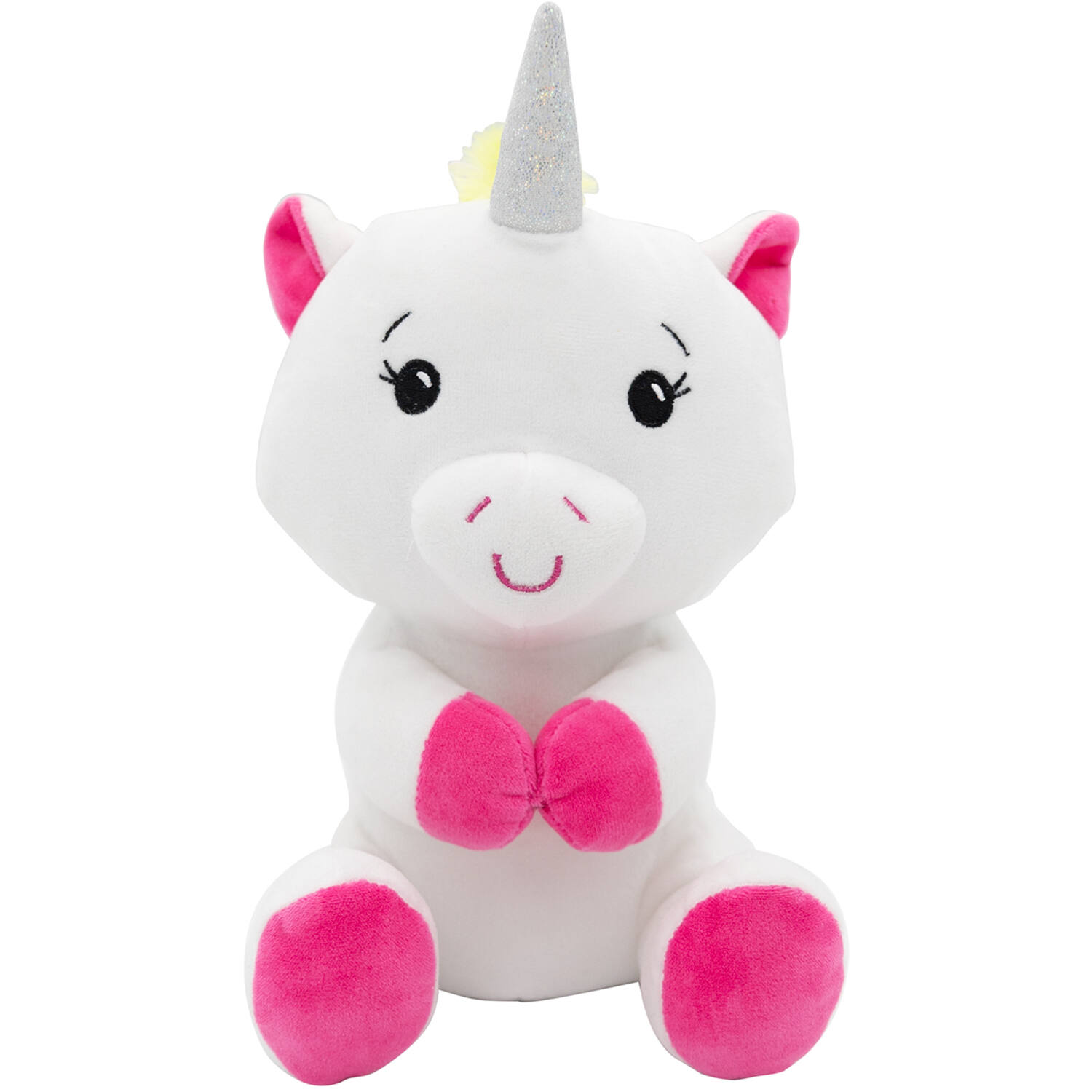 2-in-1 plush toy balloon weight unicorn with loop, 21cm, 170g
