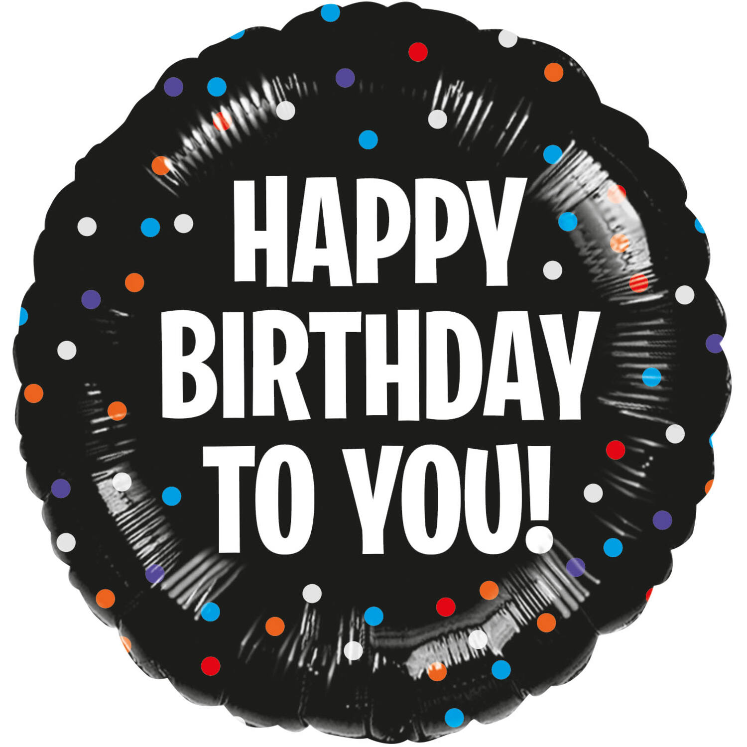Standard Silk Lustre Star HBD Foil Balloon C40 Packaged 43 cm