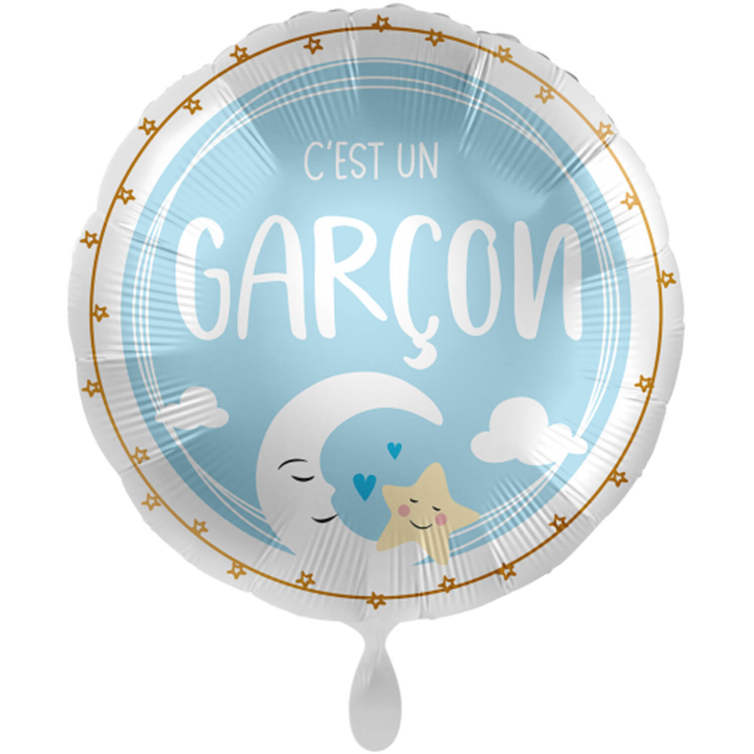 Standard C'est un garcon Foil Balloon round C40 packaged 43cm