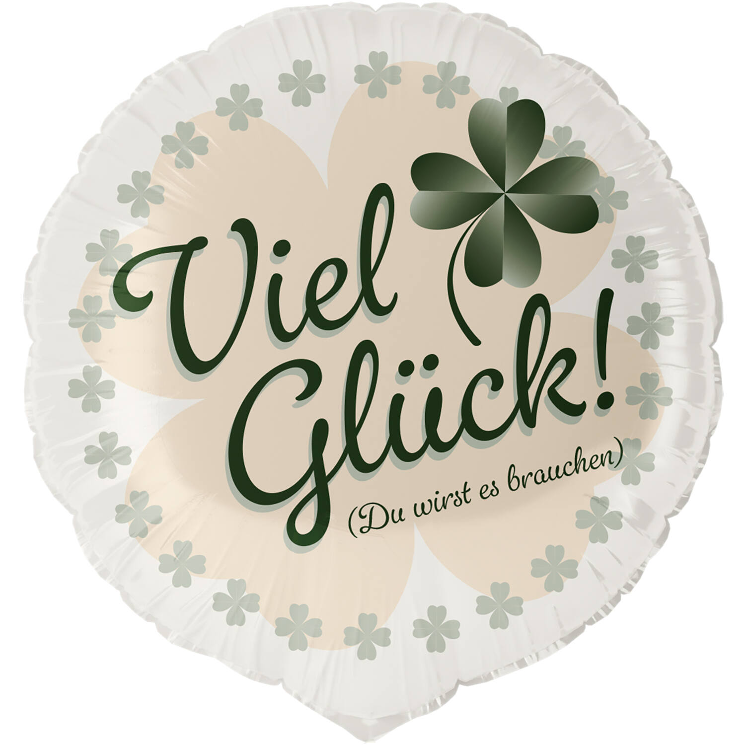 Standard - Viel Glück, Du wirst es brauchen - GER Foil Balloon Packaged 45 cm