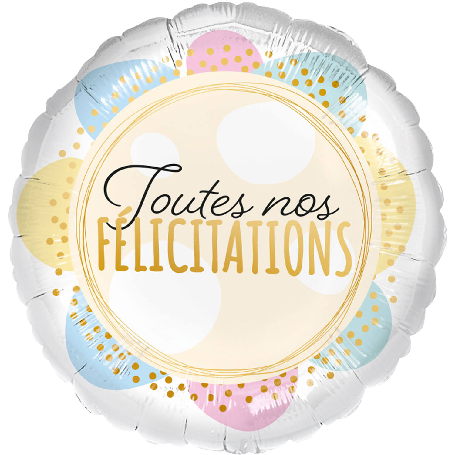 Standard - Joutes nos Felicitations - FRE Foil Balloon Packaged 45 cm