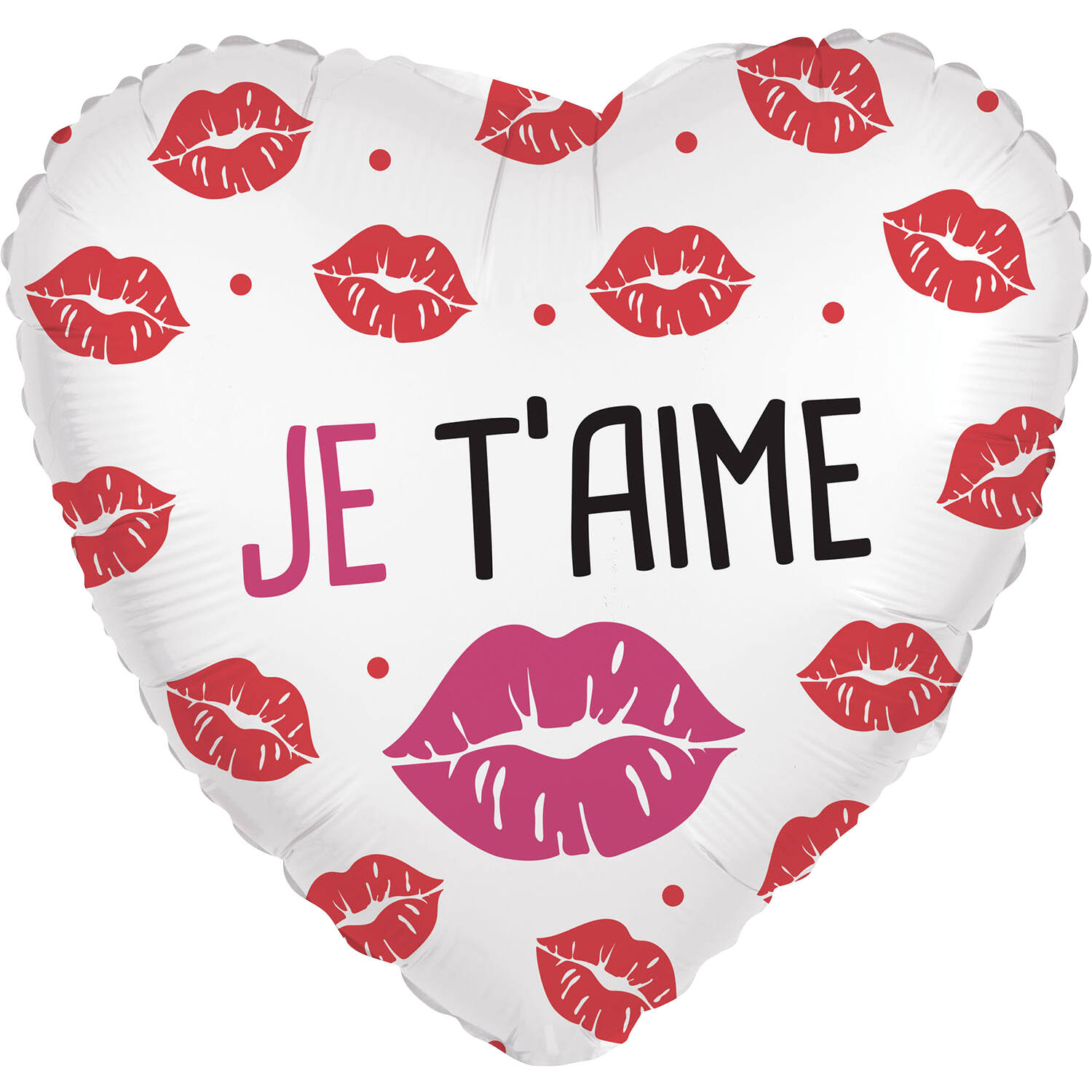 Standard - Je t'aime - FRE Foil Balloon RP40 Packaged 45 cm