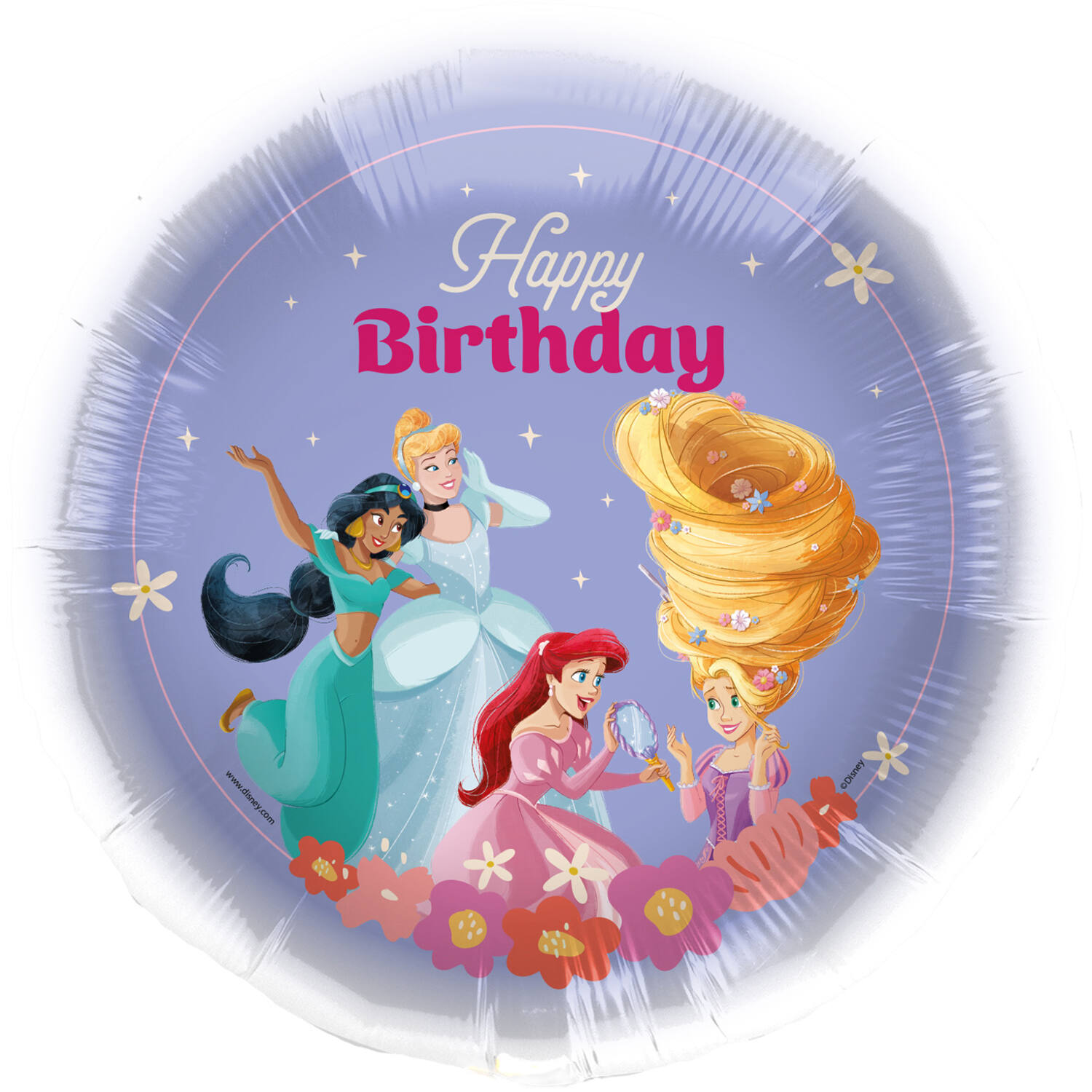 Foil Balloon - Disney Princesses "Happy Birthday" - 45 cm