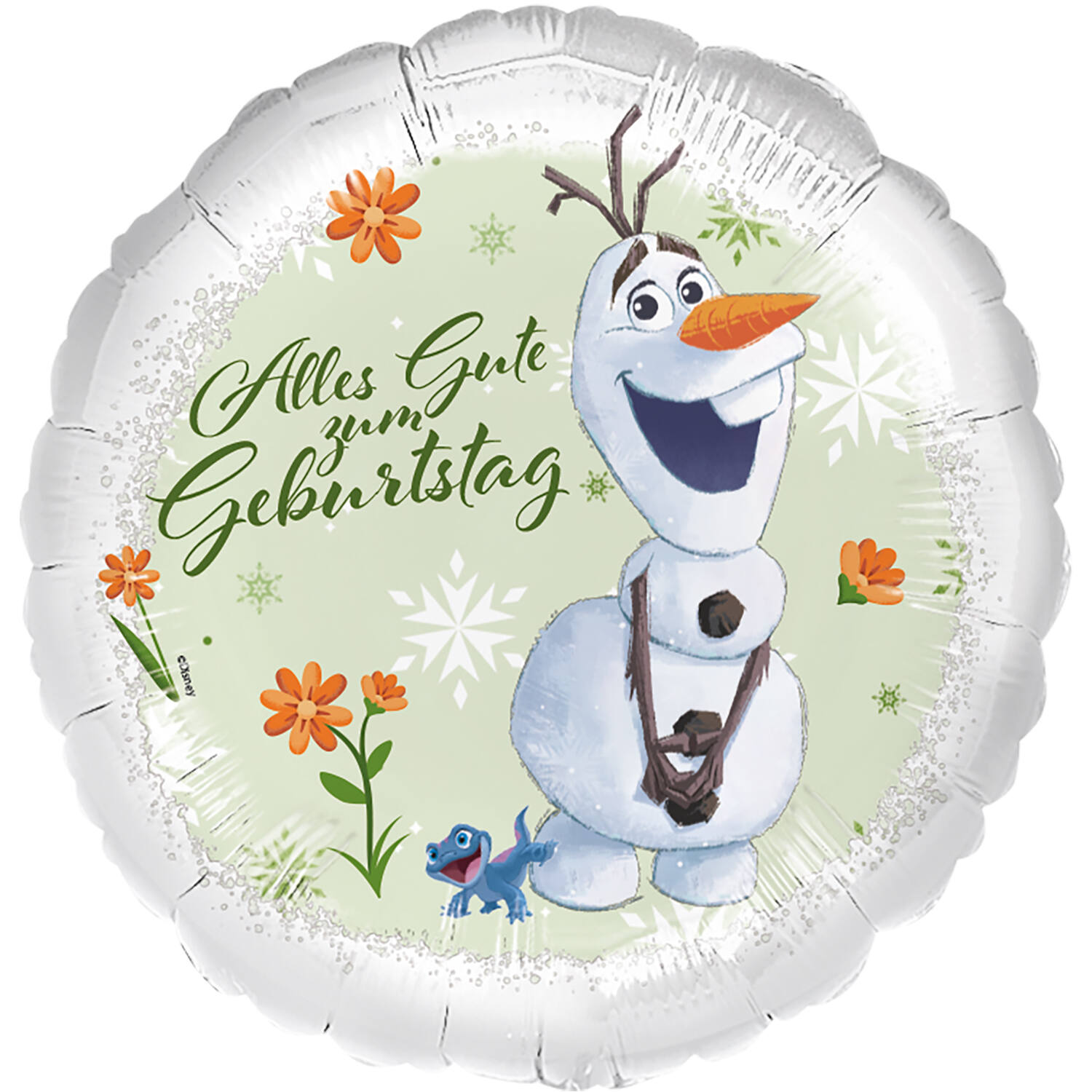 Foil Balloon - Frozen Olaf & Bruni "Alles Gute zum Geburtstag" - 45 cm