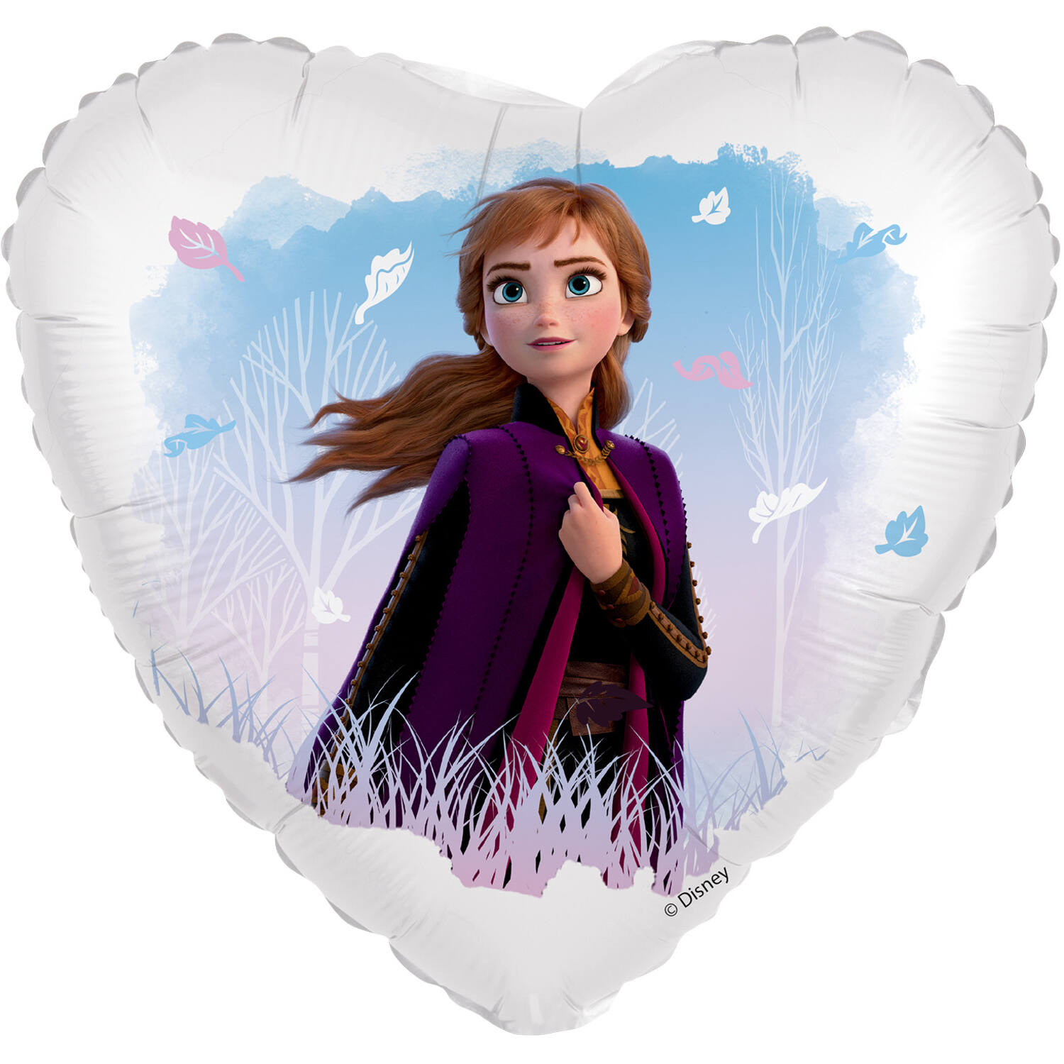 Foil Balloon - Heart Shape - Frozen Anna - 45 cm