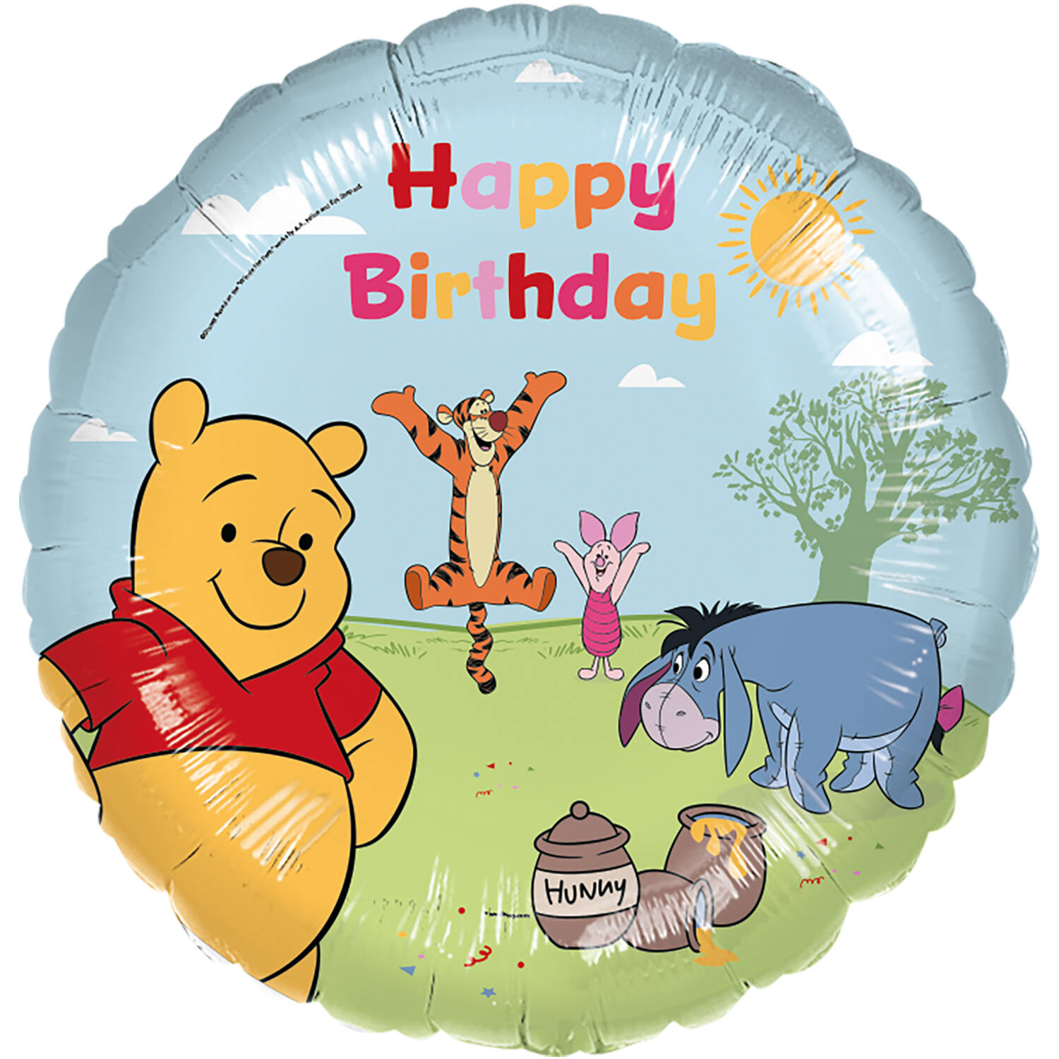 Foil Balloon - Winnie the Pooh "Happy Birthday" - 45 cm
