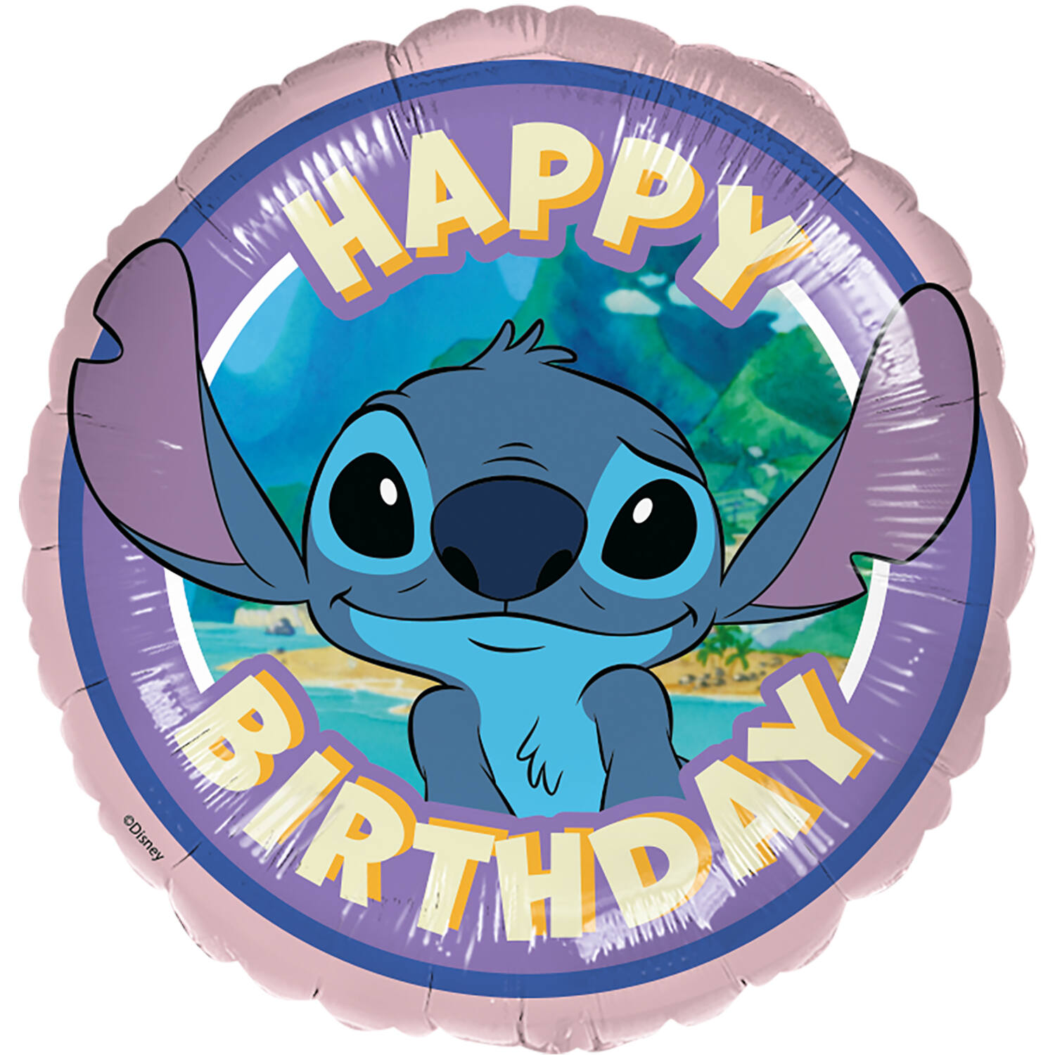 Foil Balloon - Stitch "HAPPY BIRTHDAY" - 45 cm