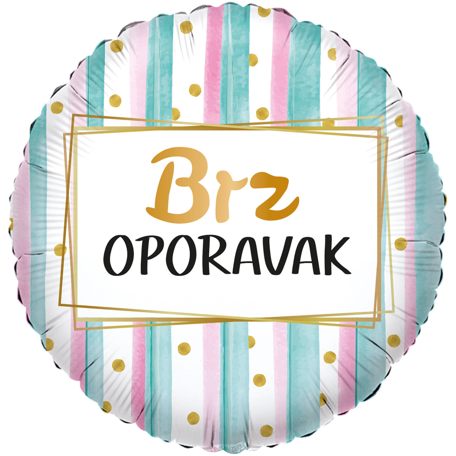 Foil Balloon - Get Well Soon - Croatian - 45 cm