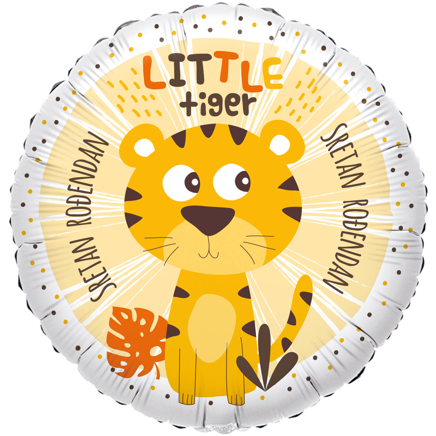 Foil Balloon - "LITTLE tiger SRETAN ROĐENDAN" - Croatian - 45 cm