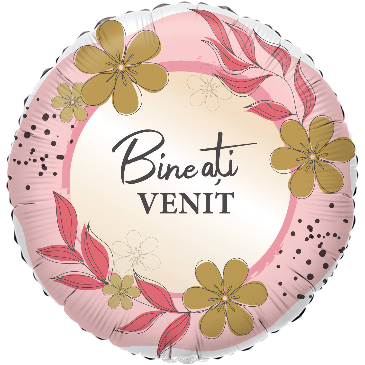Foil Balloon - "Bine ați VENIT!" - Romanian - 45 cm