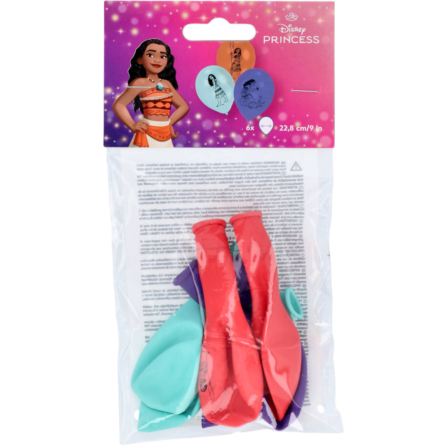 Moana Latex Balloon - One Sided Print 9" / 22.8 cm