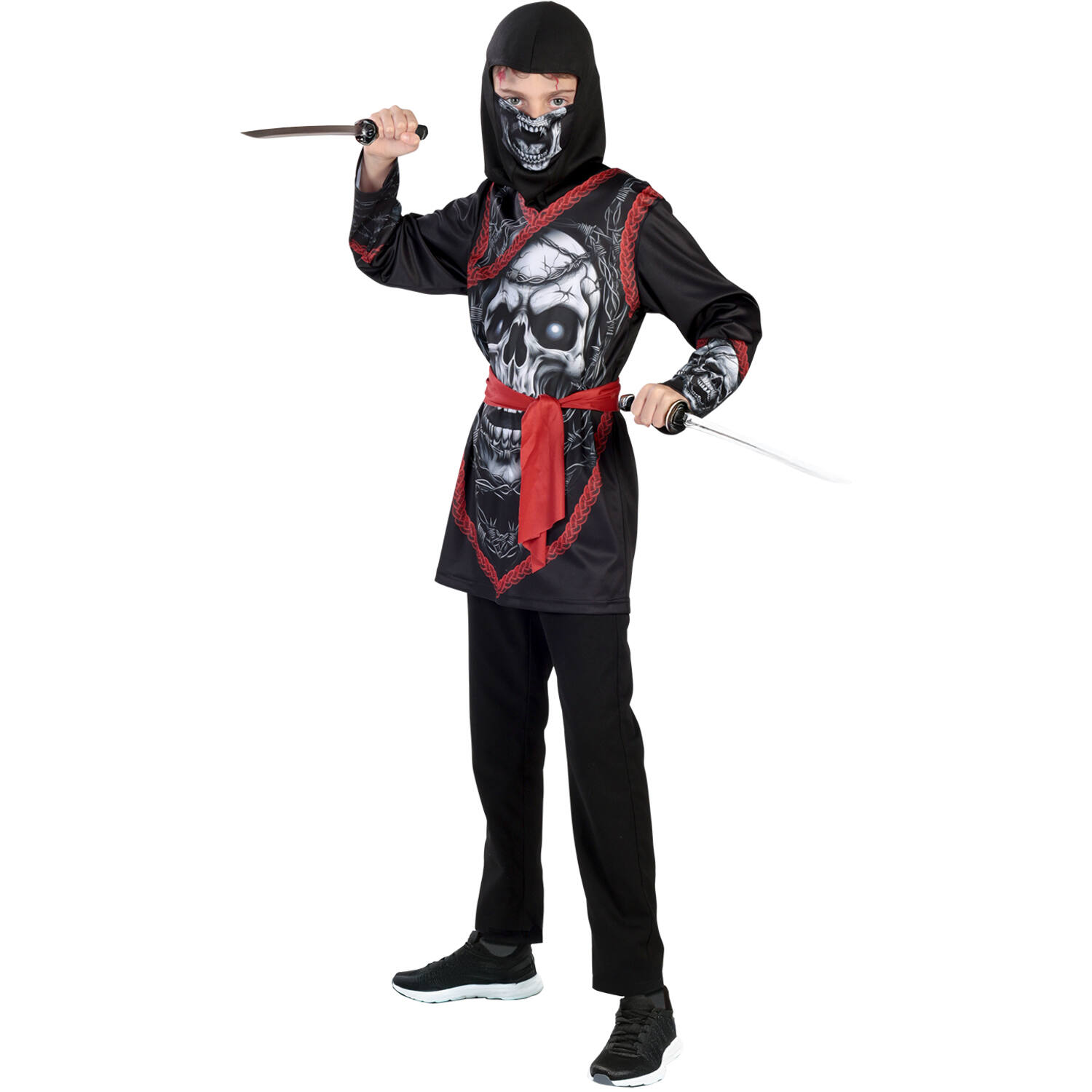 Teen Costume Skull Ninja Age 12 - 14 Years