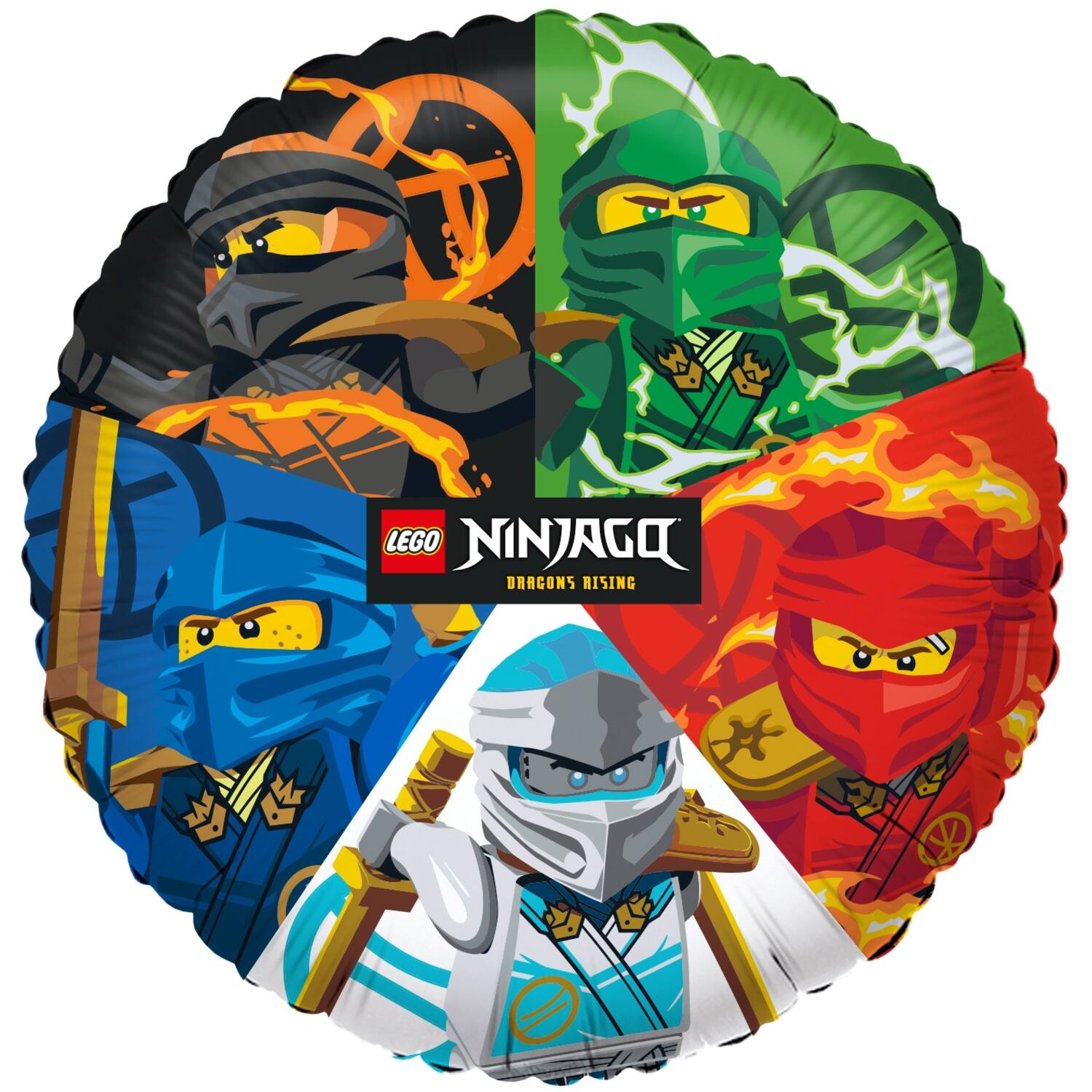 Standard - LEGO NINJAGO - Folienballon C60 45 cm verpackt