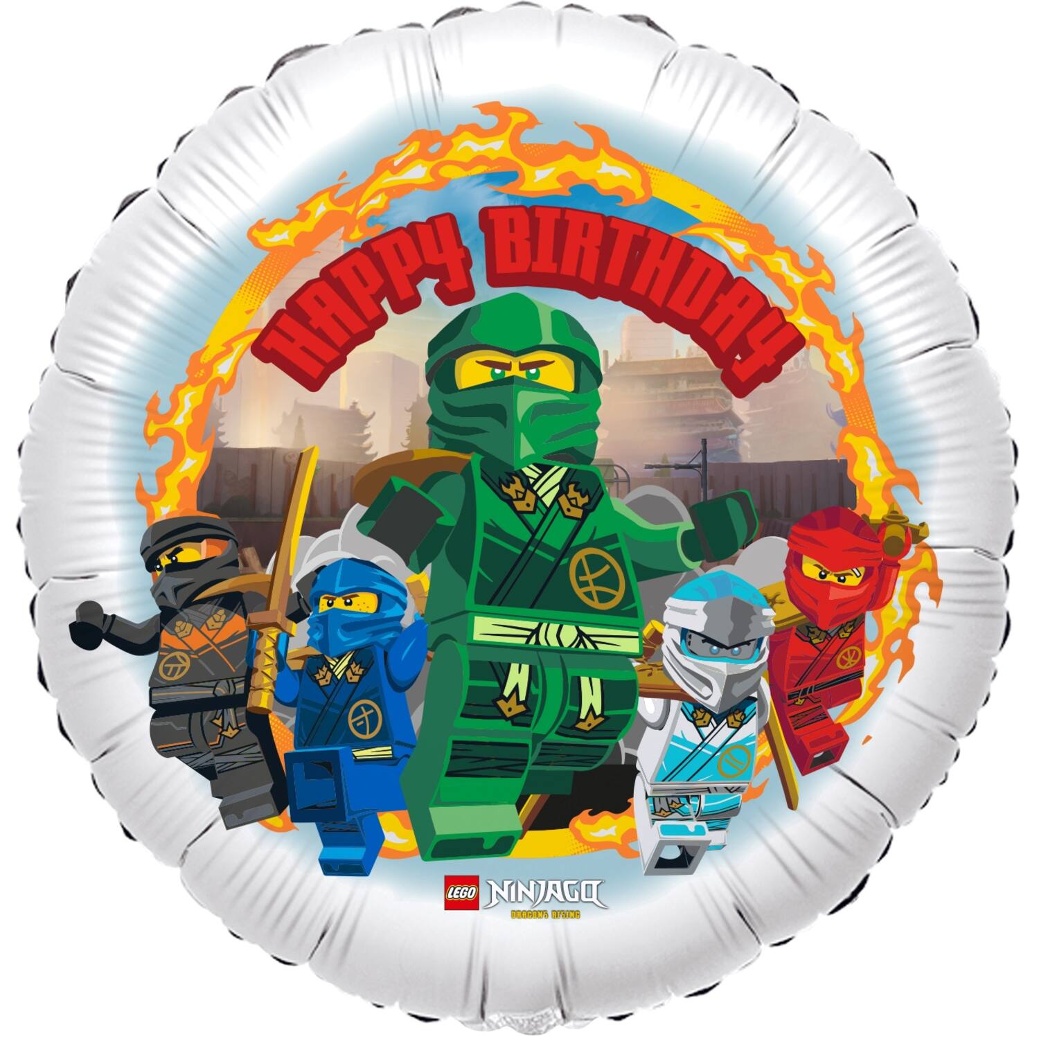 Standard - LEGO NINJAGO HBD - ENG Folienballon C60 45 cm verpackt