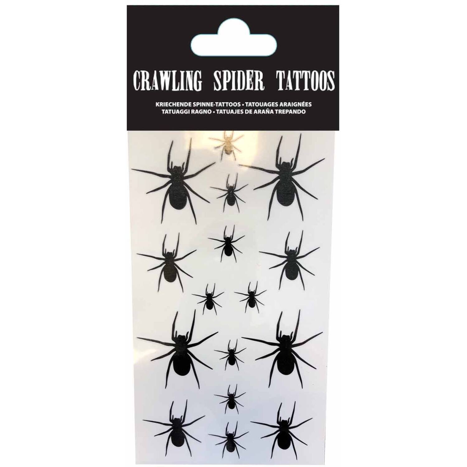 Costume Accessory Tattoos Crawling Spider