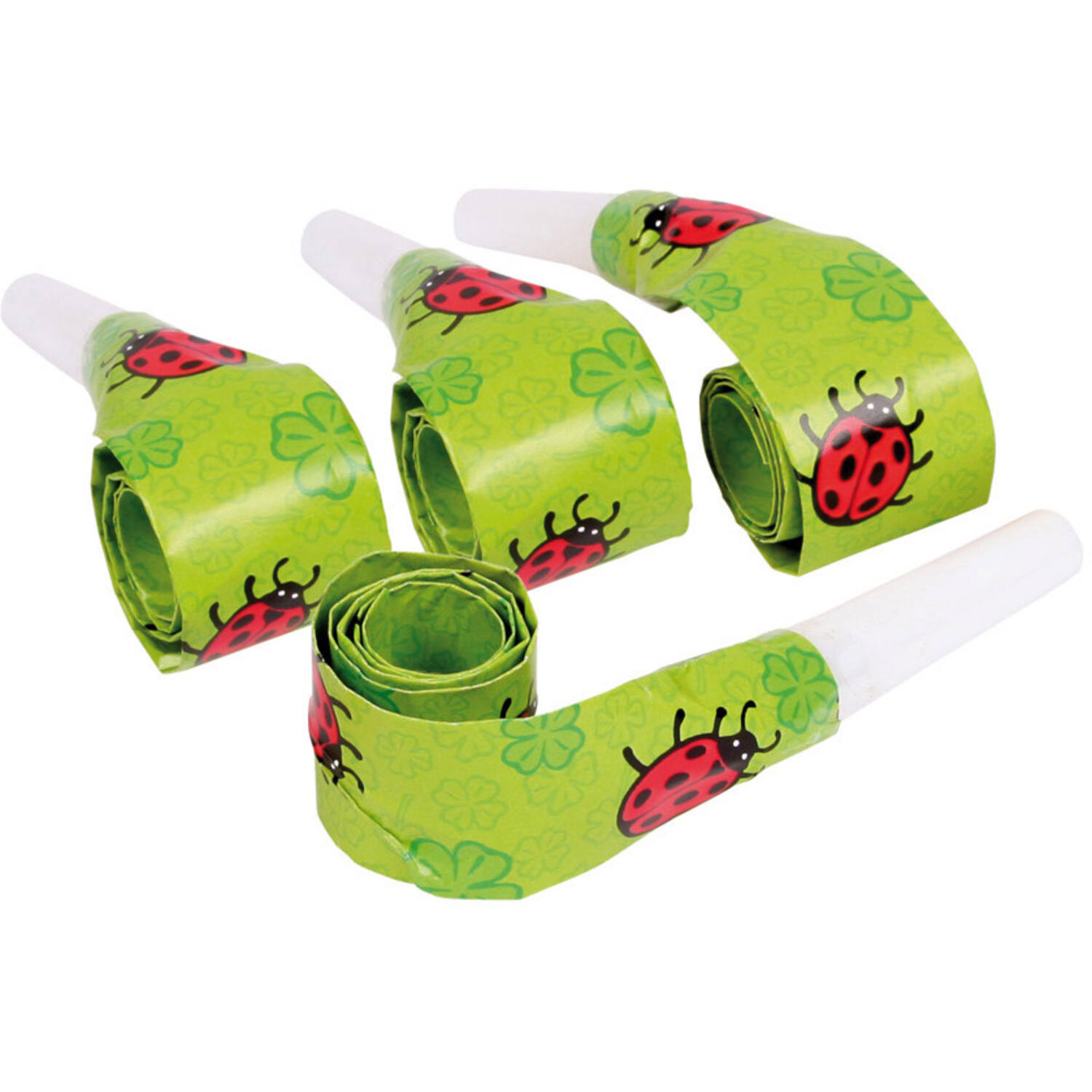 4 Blowouts Ladybird Plastic / Paper 30 cm