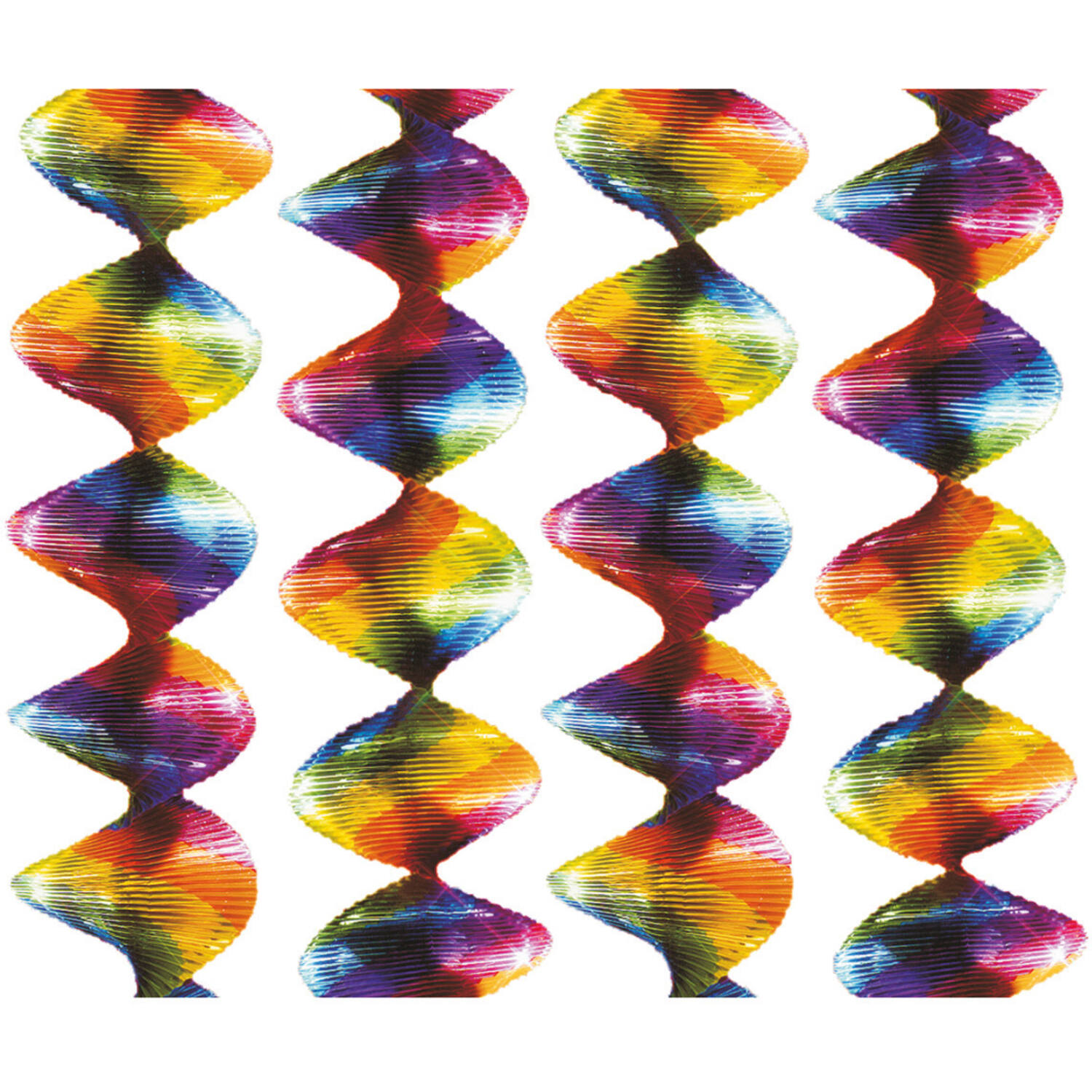 4 Rotor Spirals Rainbow Foil 7.5 x 60 cm