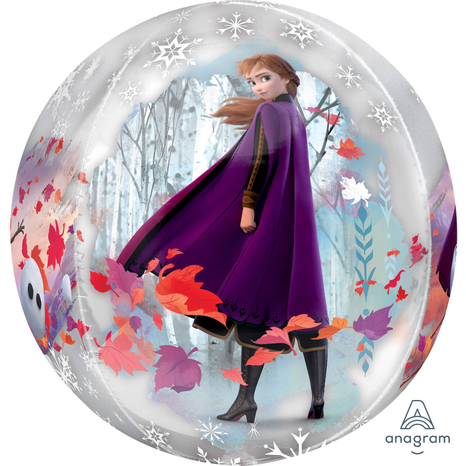 Foil Balloon - Shape - Frozen 2 - Ball - 38 x 40 cm